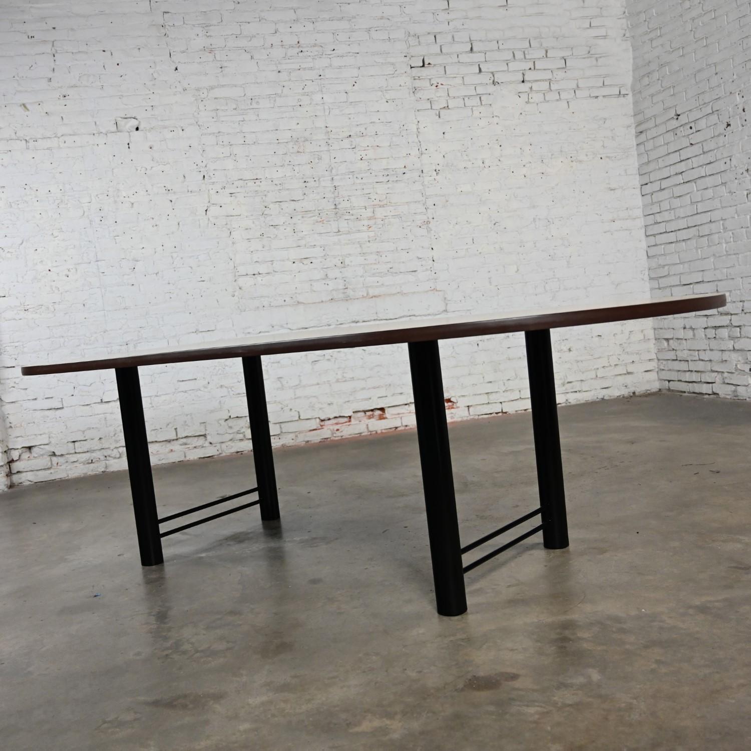 Early 21st Century Modern Surfacetech Racetrack Top Conference or Dining Table 3