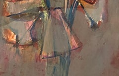 Early 21st Century Multi-Media Concentric Abstraction in Filigree Frame