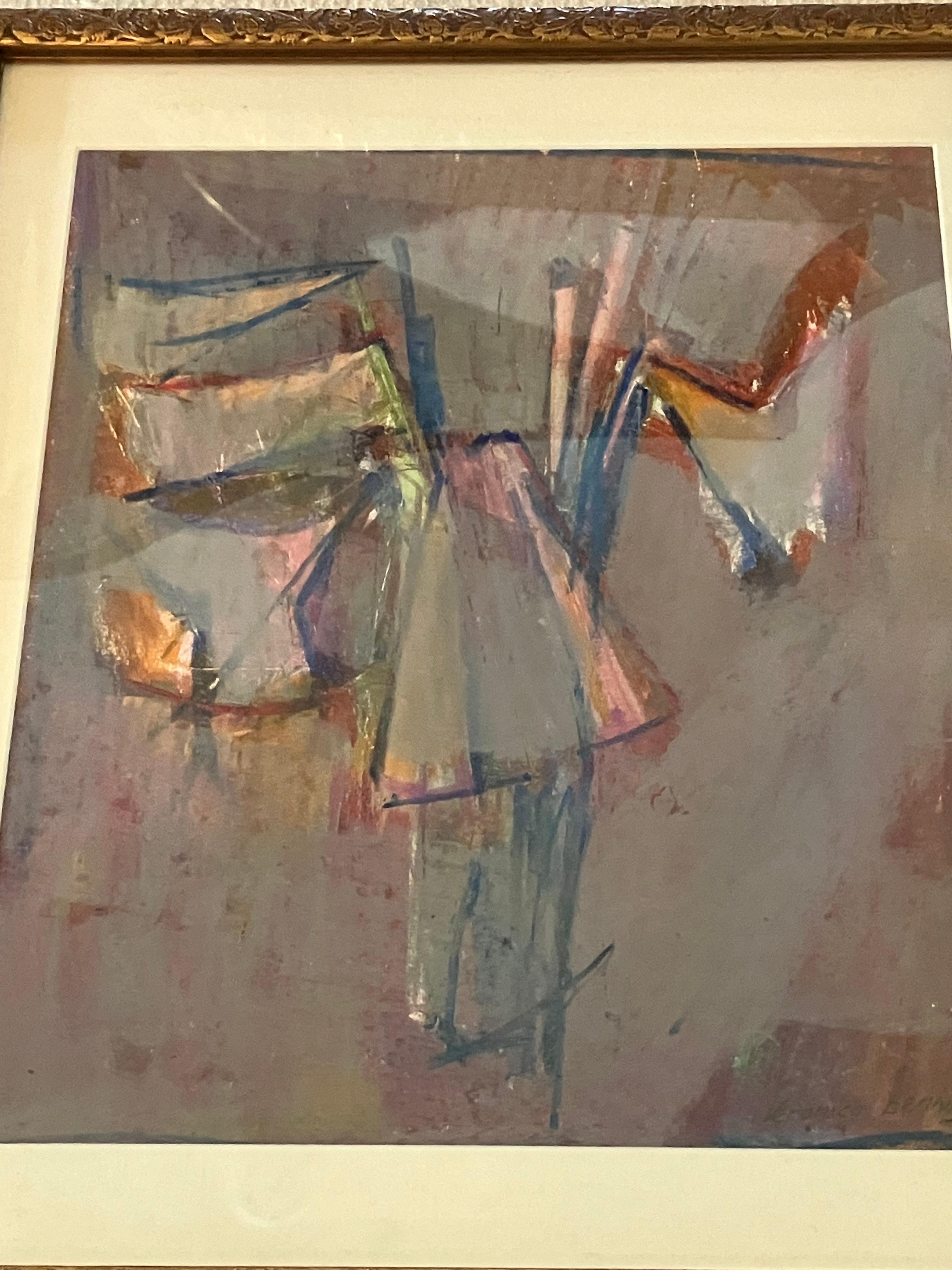 Contemporary Early 21st Century Multi-Media Concentric Abstraction in Filigree Frame For Sale