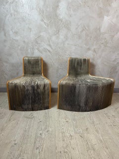 Early 21st century Pair of "Flexible Love" Recycled Accordion Armchair, 2000s