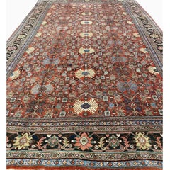 Early 21st Century Persian Mahal Wool Area Rug with Floral Design, 11'9" x 19'6"