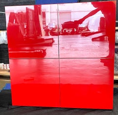 Early 21st Century Red Lacquer Bar/Cabinet, Piero Lissoni
