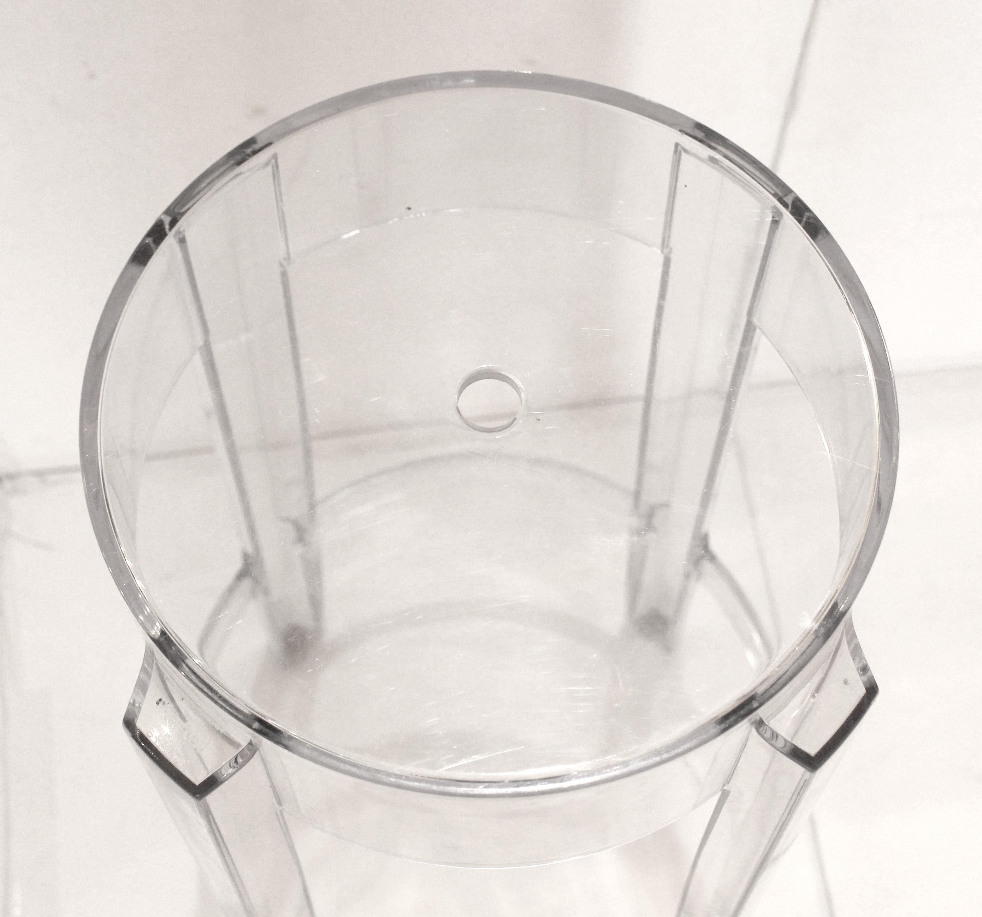 Juego de 4 taburetes de bar Charles Ghost de Philippe Starck, principios del siglo XXI Moderno de mediados de siglo en venta