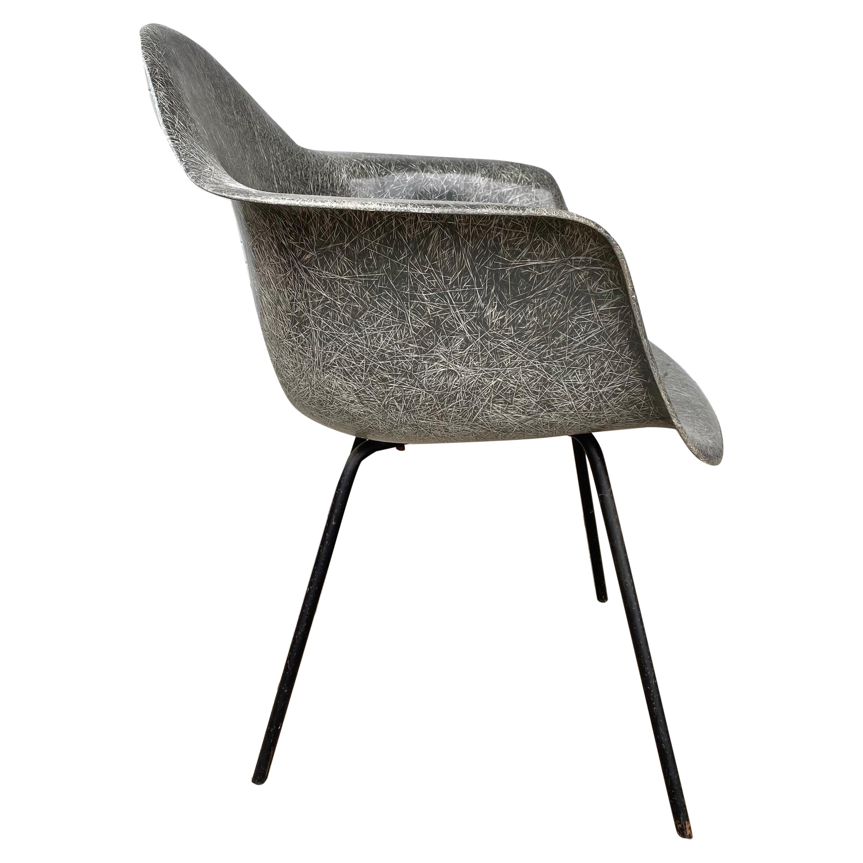 Early 2nd Generation X Base Arm Shell Lounge Chair by Charles Eames
