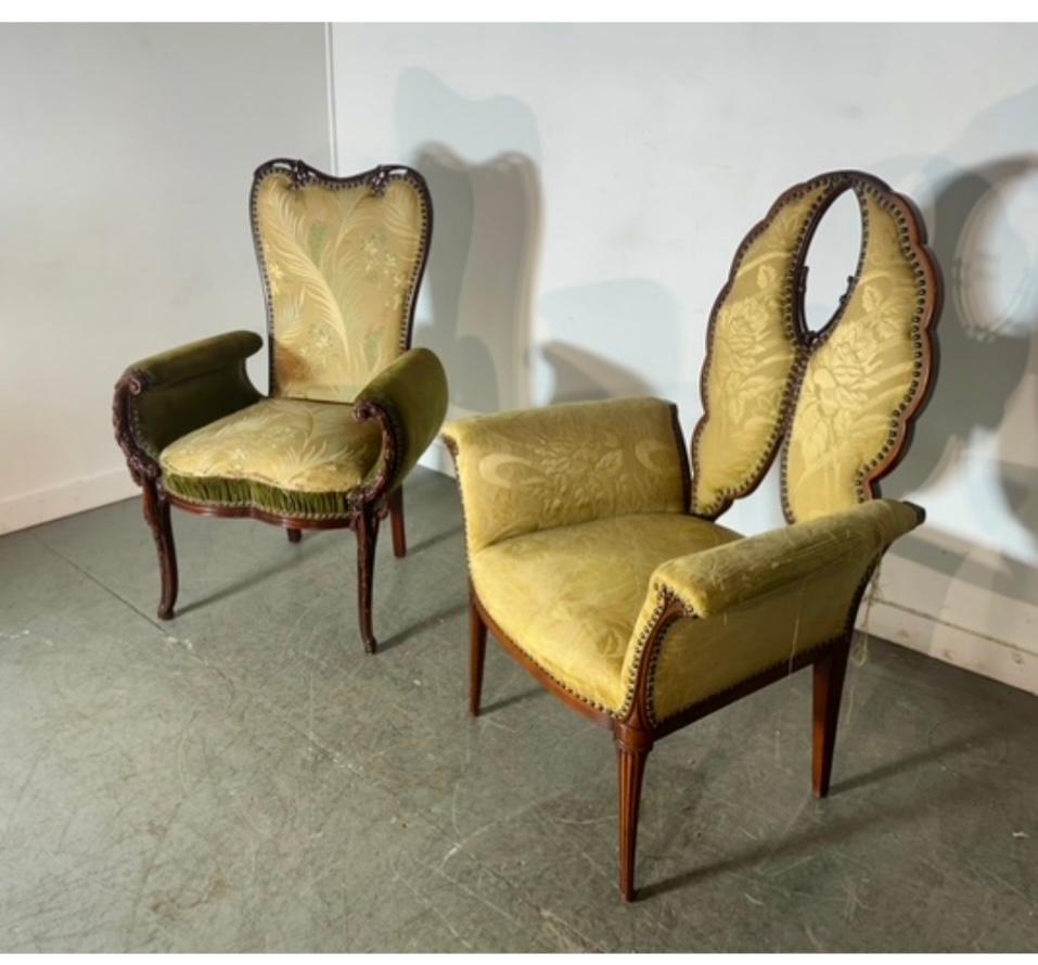 Frühe Bergere / Kaminstühle des 2. Jahrhunderts von Grosfeld House im Angebot 1