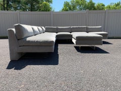 Early 6-Piece Vladimir Kagan "Omnibus" Modular Sectional Sofa with Ottoman, 1963