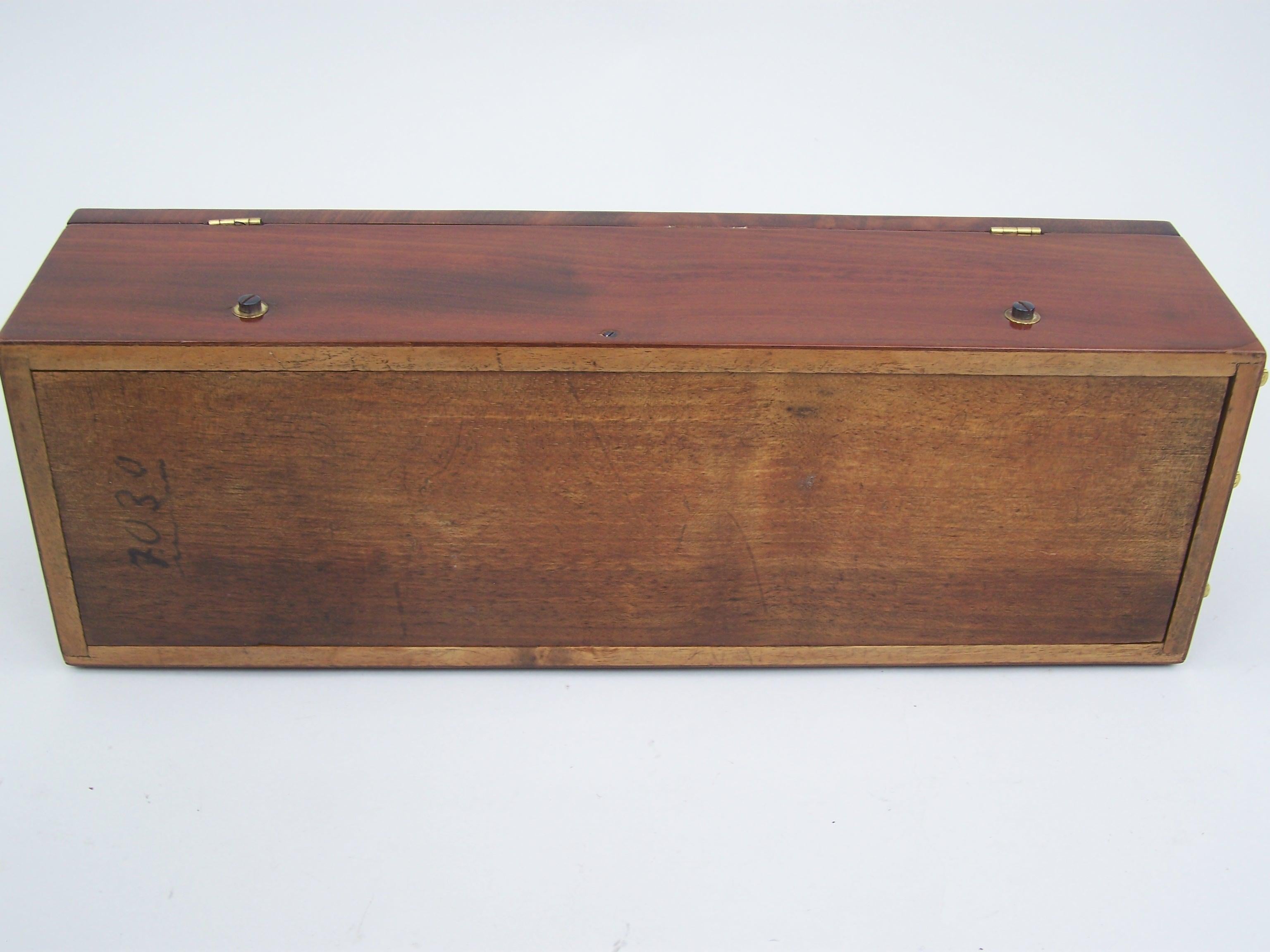 19th Century Music Box with Exposed Controls playing 6 tune probably by Lecoultre