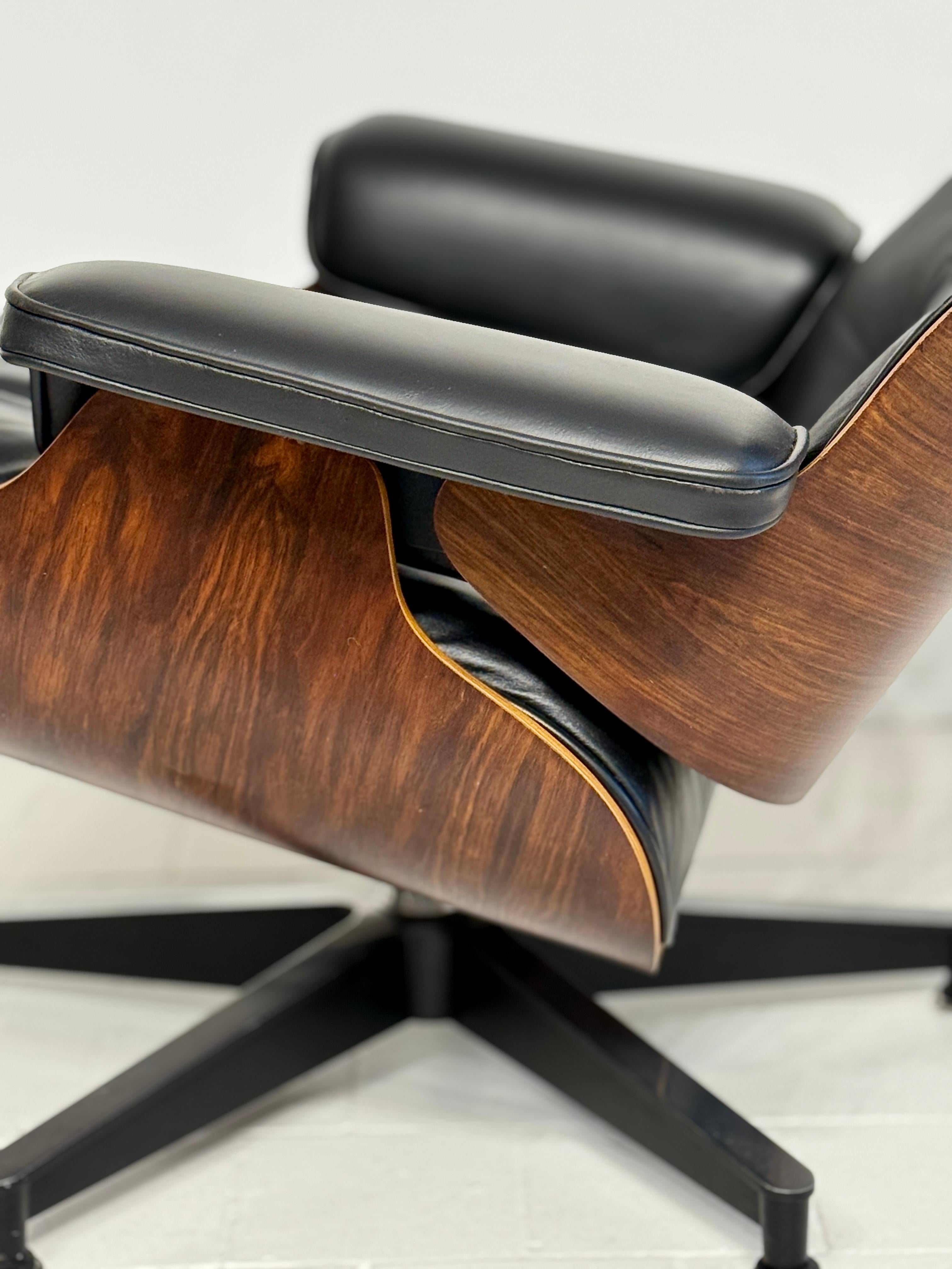 Herman Miller mid 70's Brazilian rosewood Eames lounge chair  670 671  in LONDON For Sale 7