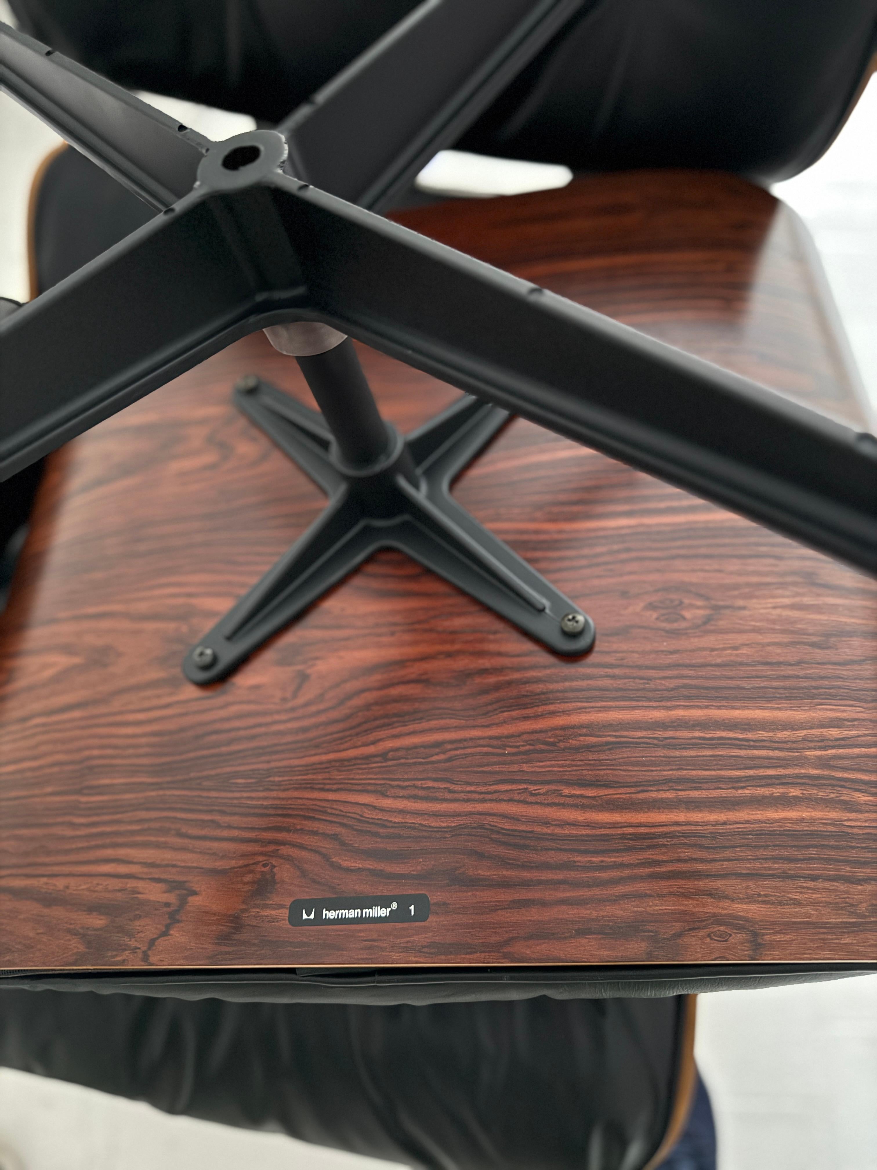 Herman Miller mid 70's Brazilian rosewood Eames lounge chair  670 671  in LONDON For Sale 9