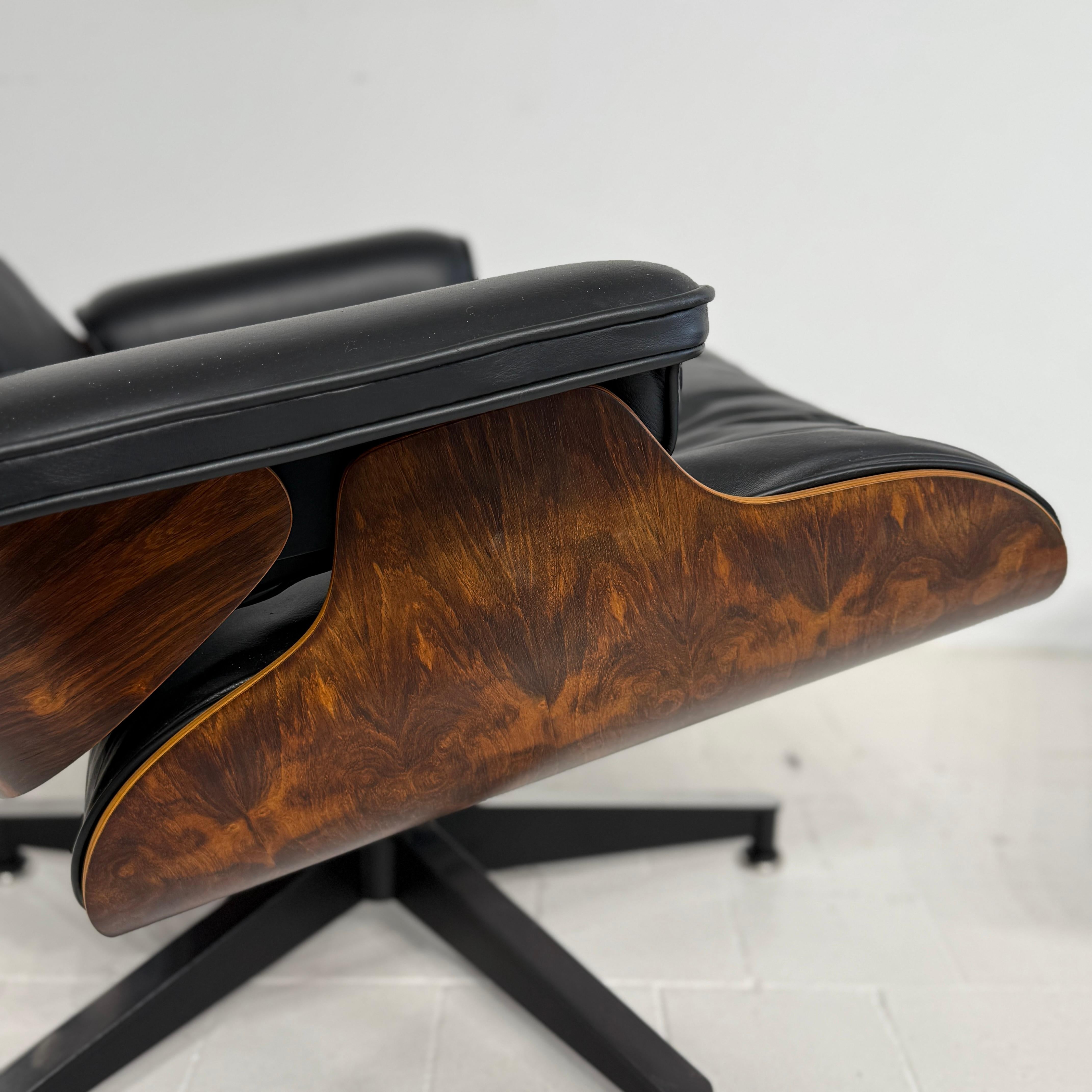 Herman Miller mid 70's Brazilian rosewood Eames lounge chair  670 671  in LONDON For Sale 5