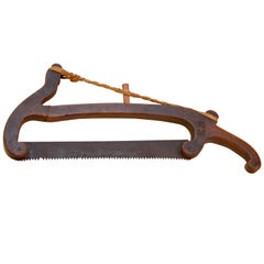Early '800 Italian Antique Fruitwood Hacksaw for Wine Harvest