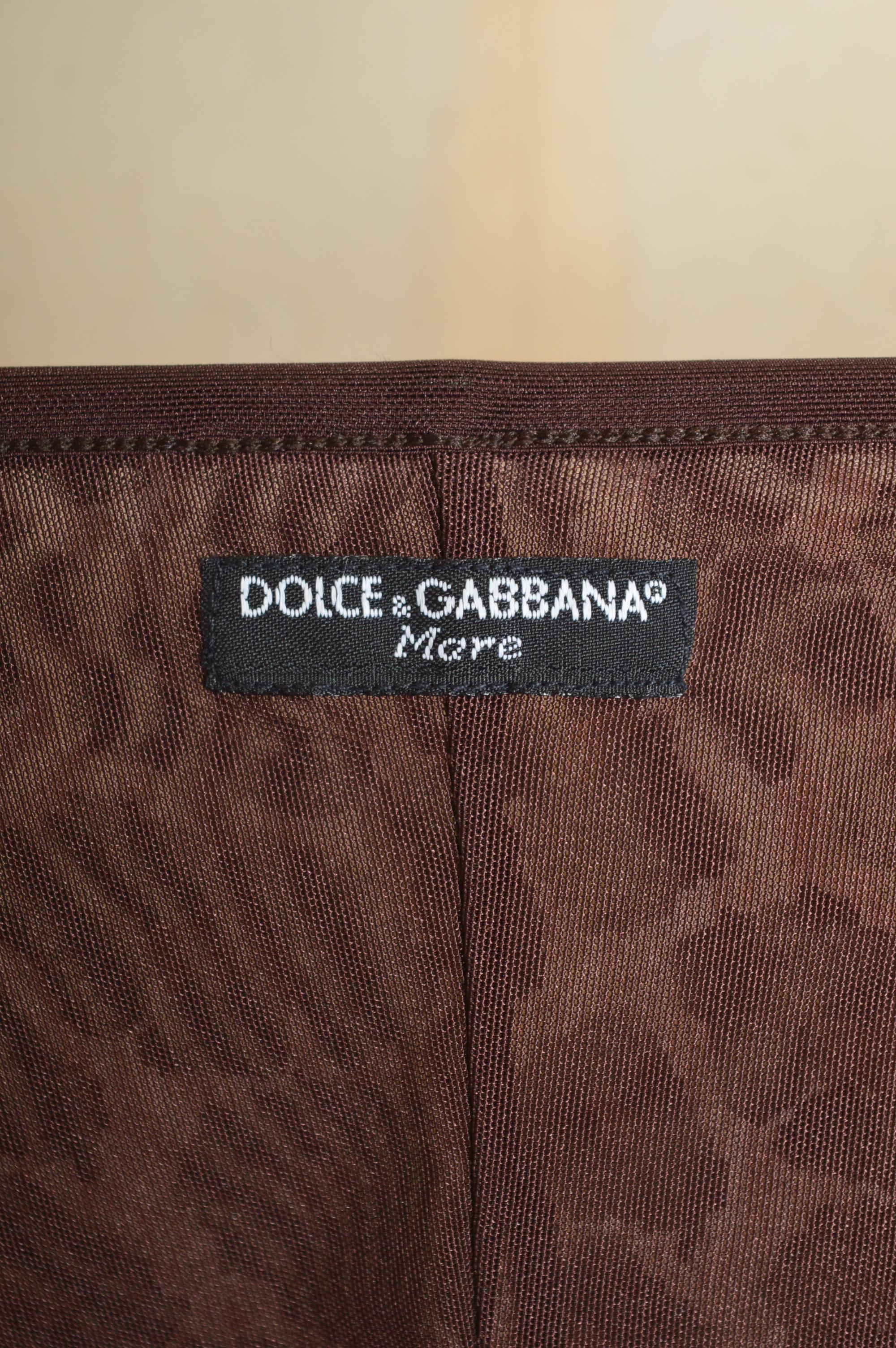 Dolce & Gabbana, abito a sottoveste con stampa leopardata dei primi anni '90 in vendita 6