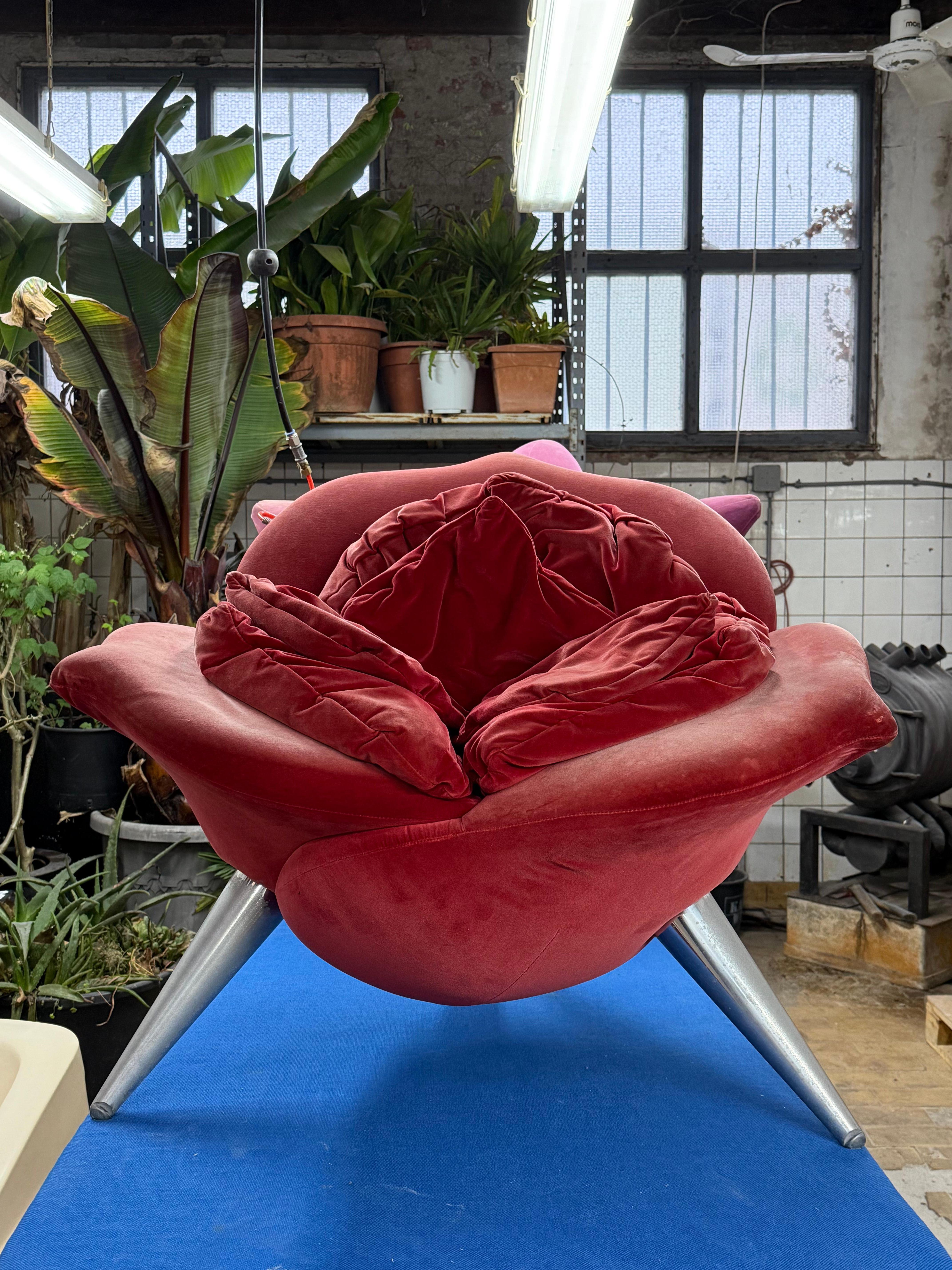 Frühe 90er Jahre Produktion Getsuen & Rose Lounge Chairs Masanori Umeda für Edra Italien im Angebot 5