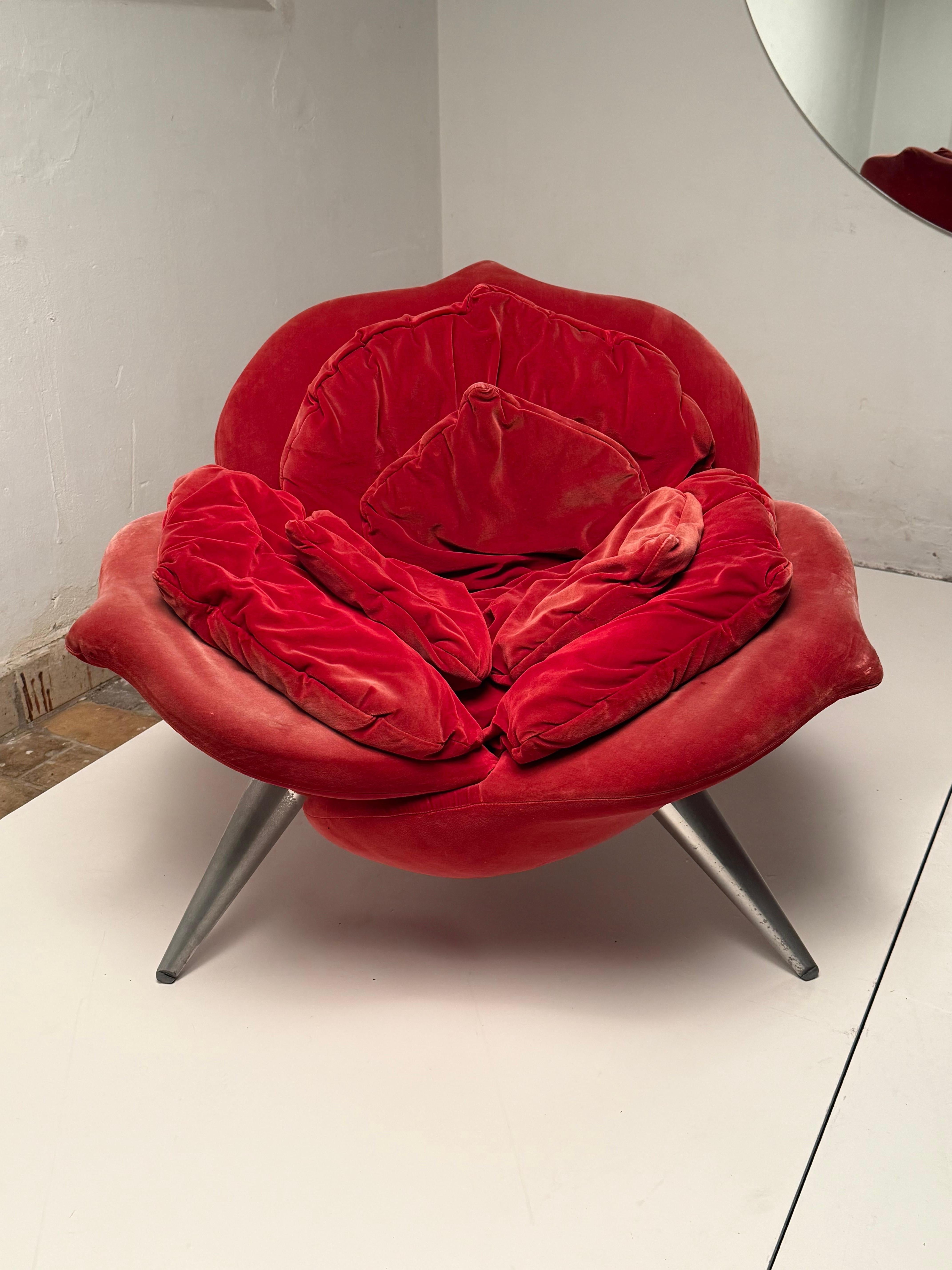 Frühe 90er Jahre Produktion Getsuen & Rose Lounge Chairs Masanori Umeda für Edra Italien im Zustand „Gut“ im Angebot in bergen op zoom, NL