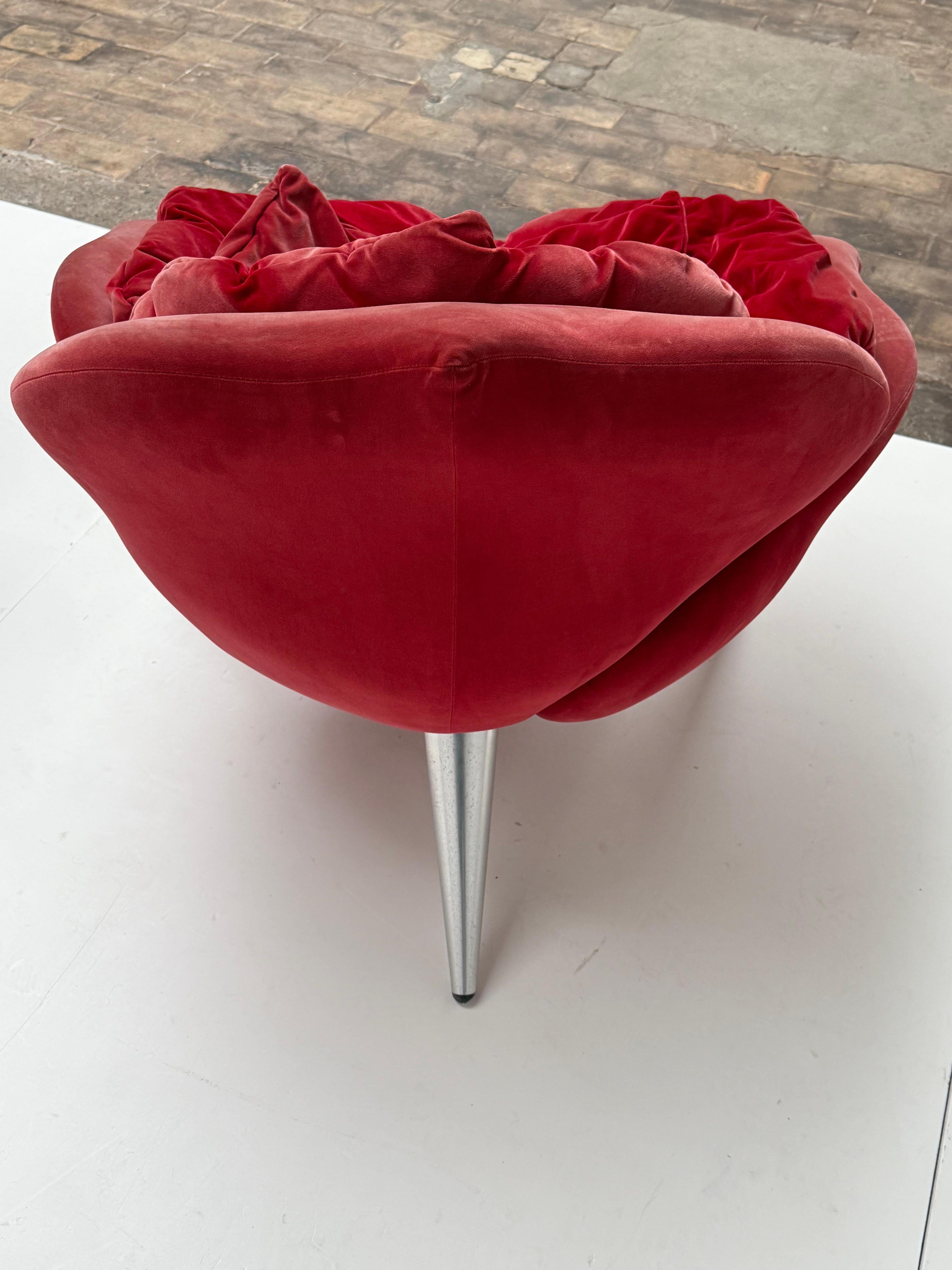 Frühe 90er Jahre Produktion Getsuen & Rose Lounge Chairs Masanori Umeda für Edra Italien im Angebot 1