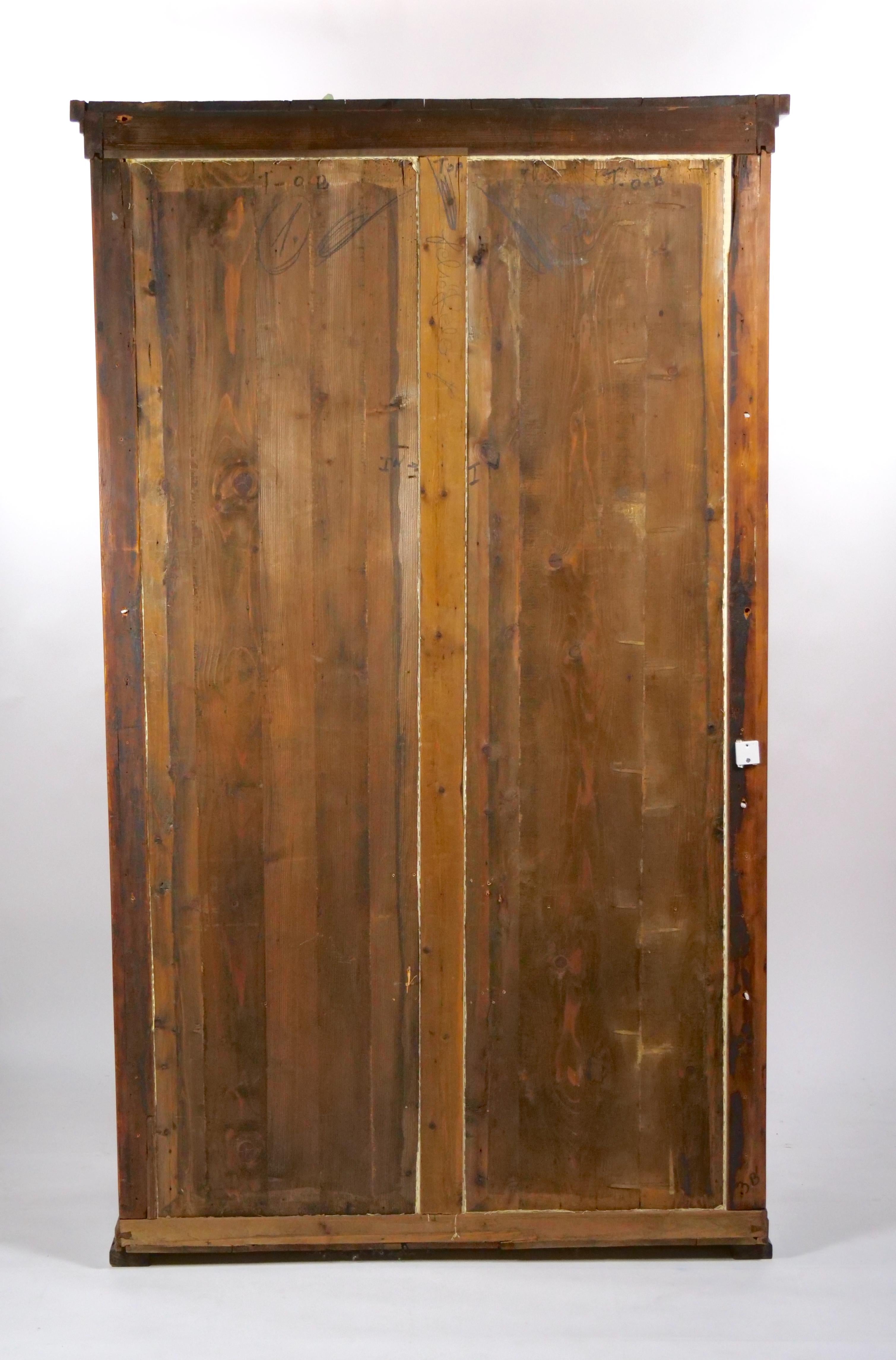 Early 9th Century Biedermeier Walnut / Bronze Mounted Bookcase / Cabinet For Sale 6