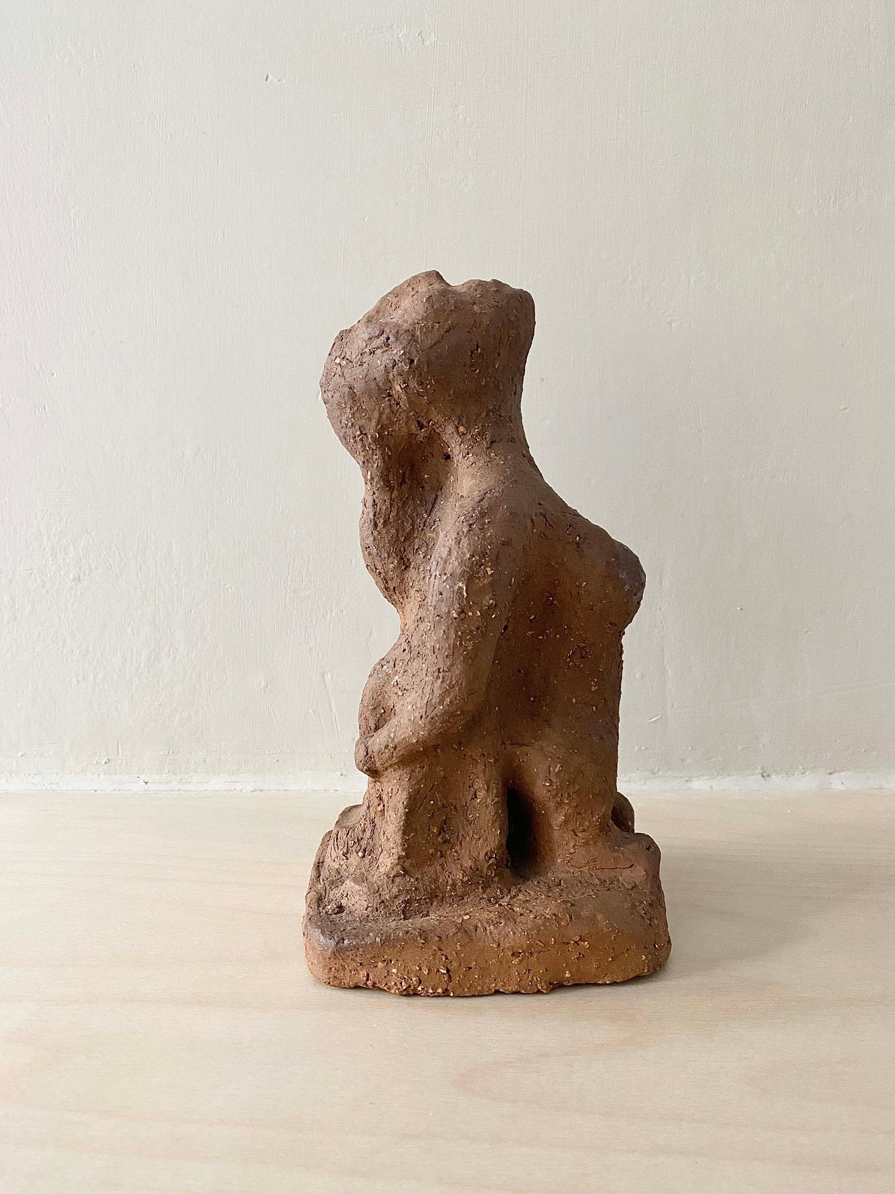 Henry Heerup was a Danish painter, graphic artist and sculptor. From 1948 untill 1951 he was part of the CoBrA movement, together with  Asger Jorn, Karel Appel, Constant and Corneille. This terracotta figure is most likely a sculpture from a body of