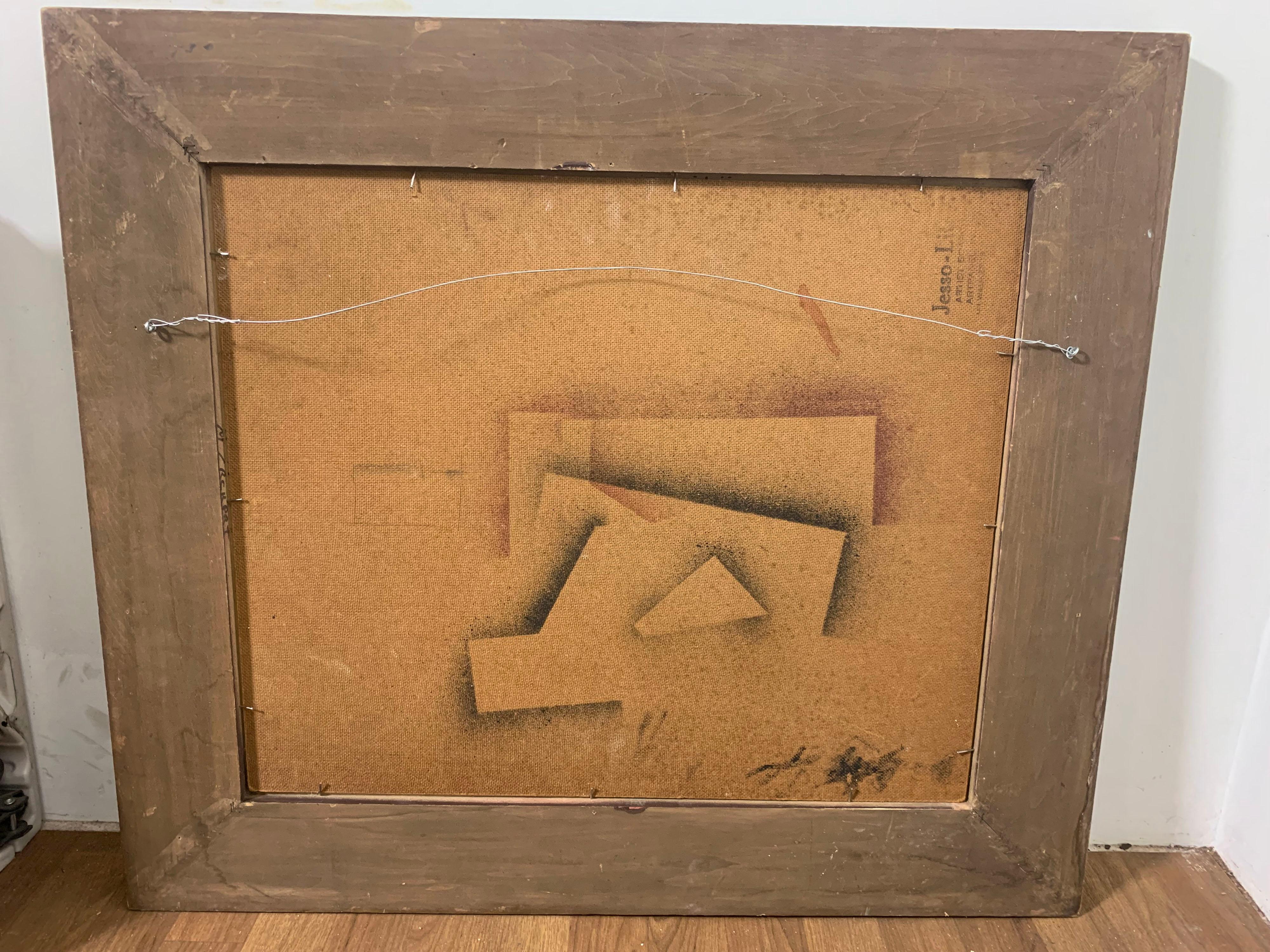 Pittura ad olio del primo espressionista astratto Norman Gorbaty, anni '50 circa in vendita 4