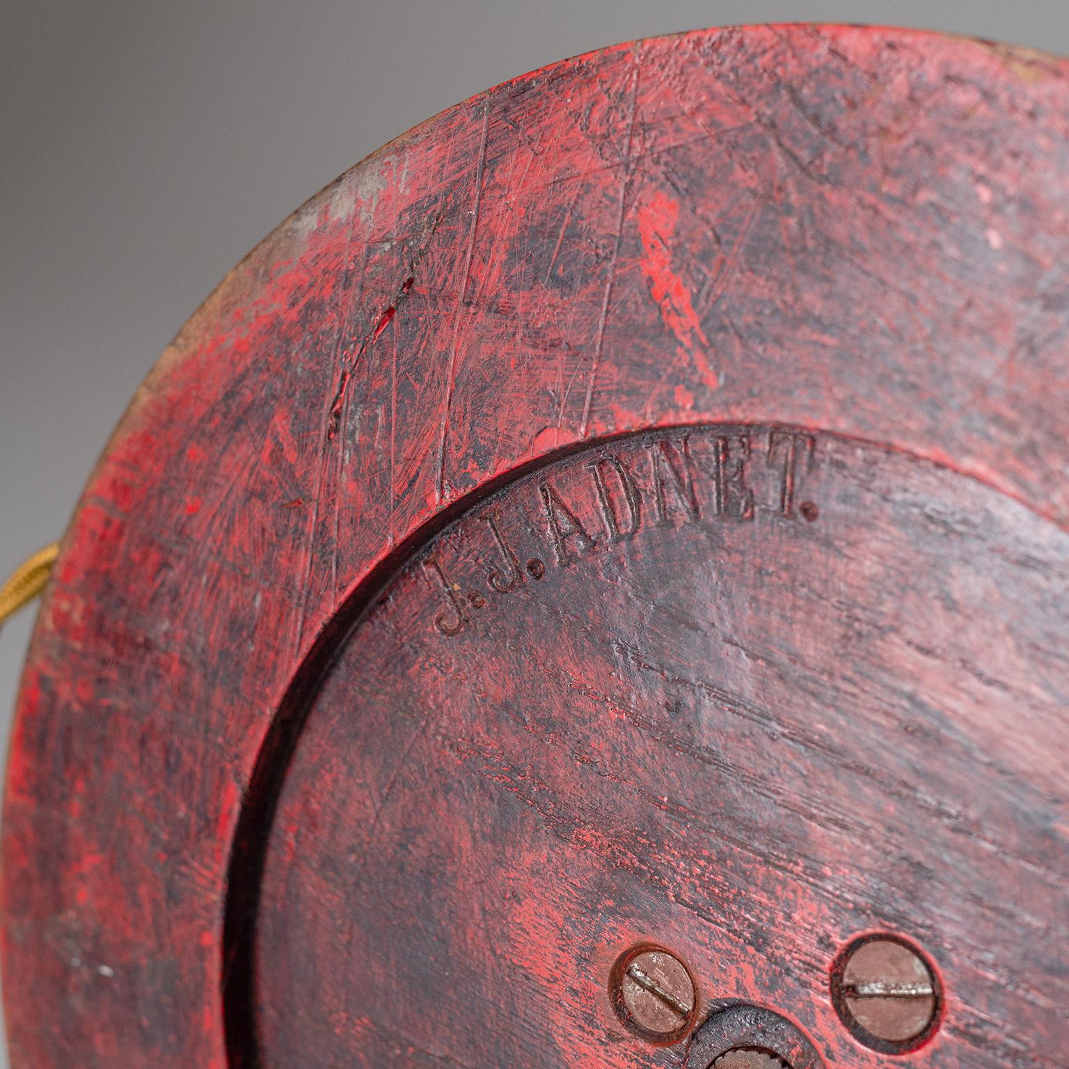 Early Adnet Table Lamp, circa 1925, Oak, Parchment Shade 1