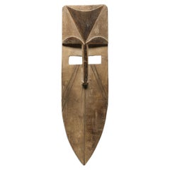 Early Afikpo Stylized Geometric Mask, with Long Face Nigeria, West Africa
