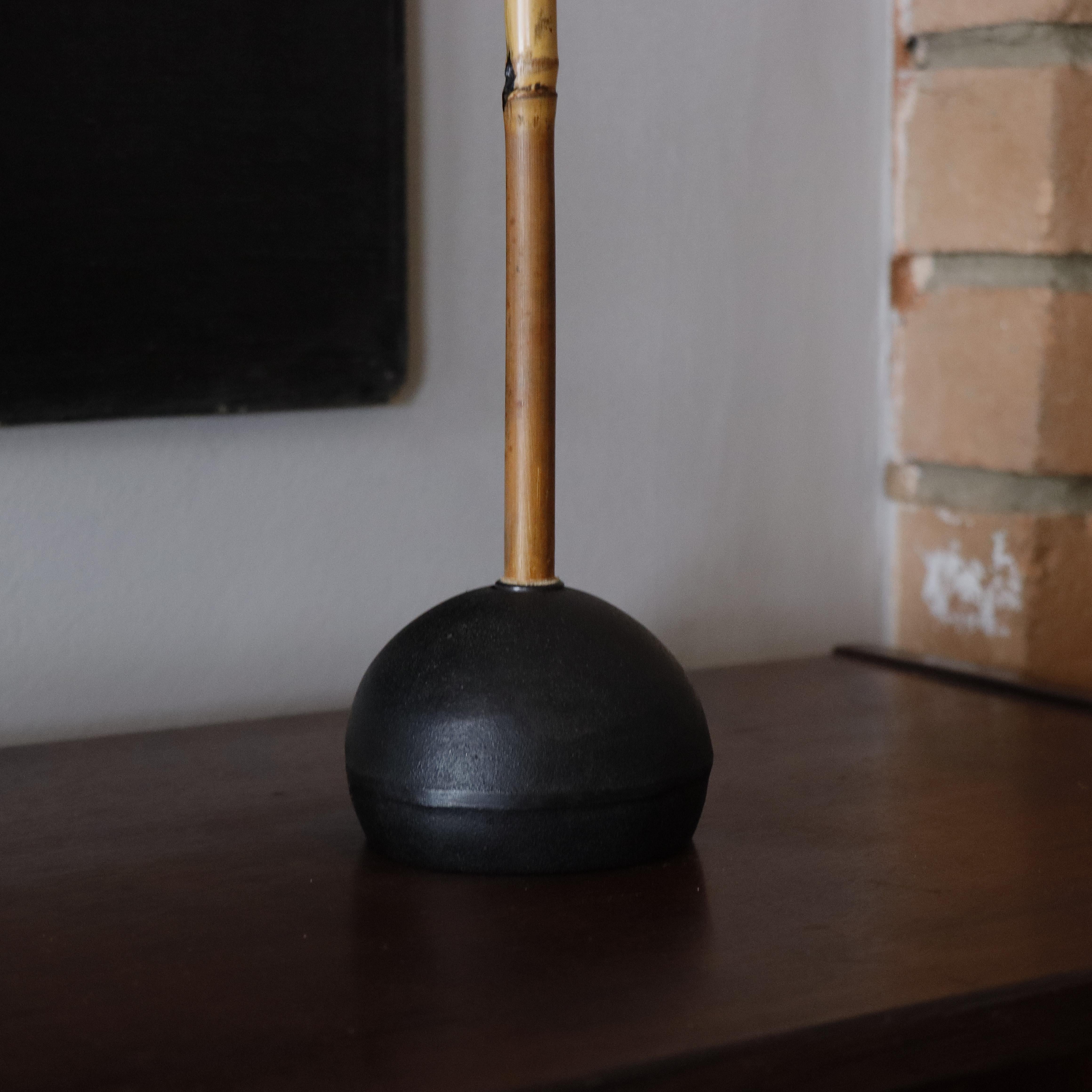 Lámpara Akari temprana de Isamu Noguchi, bambú, papel washi Moderno de mediados de siglo en venta