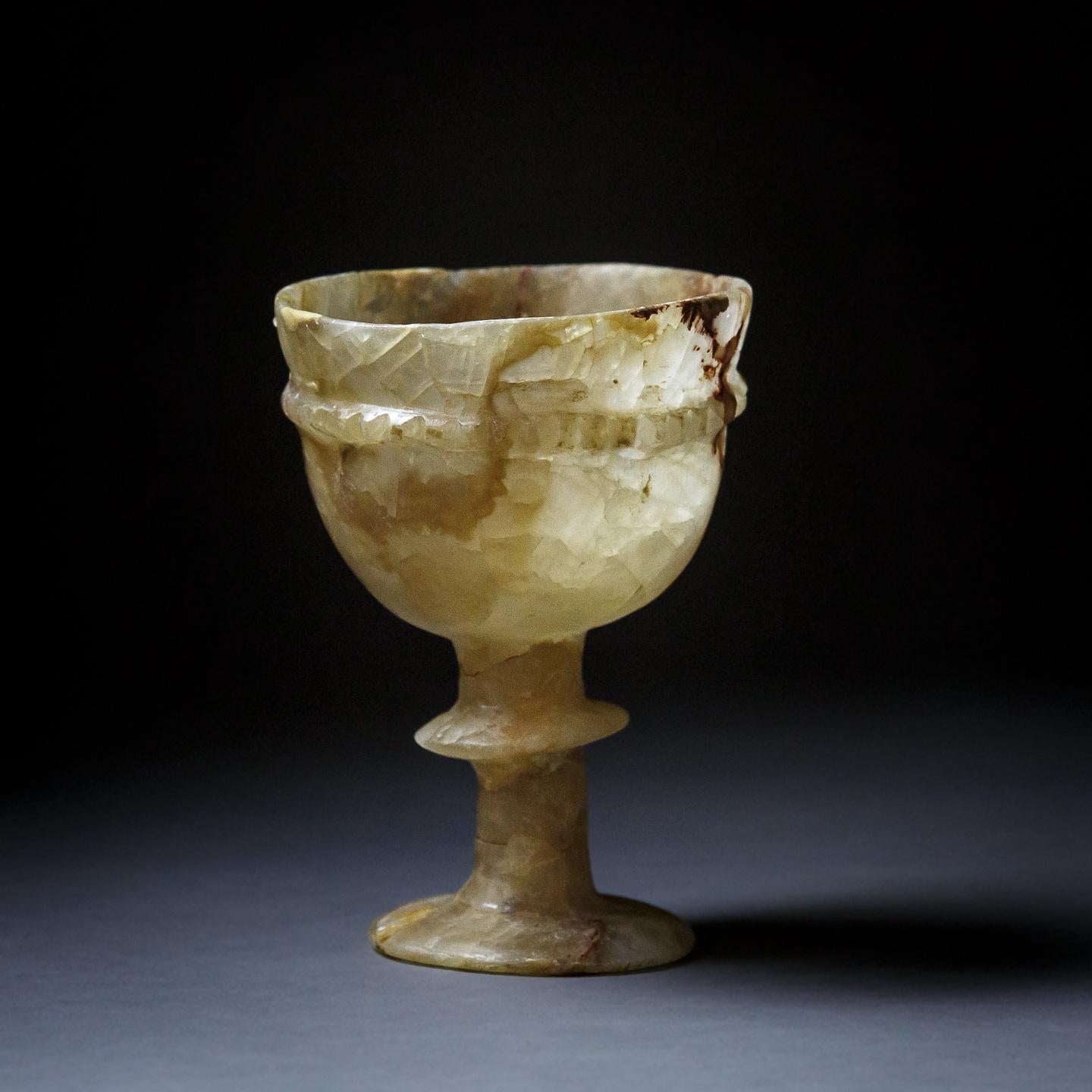 Unknown Early Alabaster Mass Chalice, Eastern Roman Empire, circa 3rd - 5th Century
