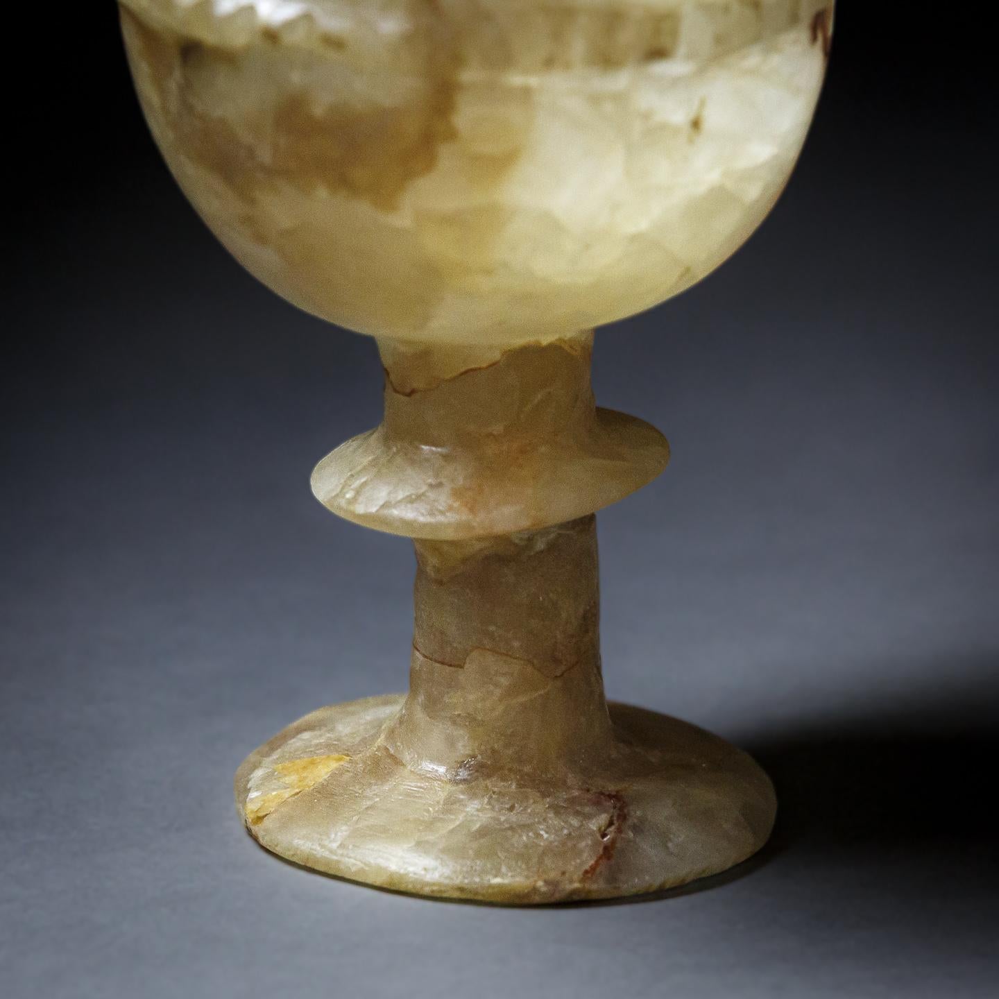 18th Century and Earlier Early Alabaster Mass Chalice, Eastern Roman Empire, circa 3rd - 5th Century