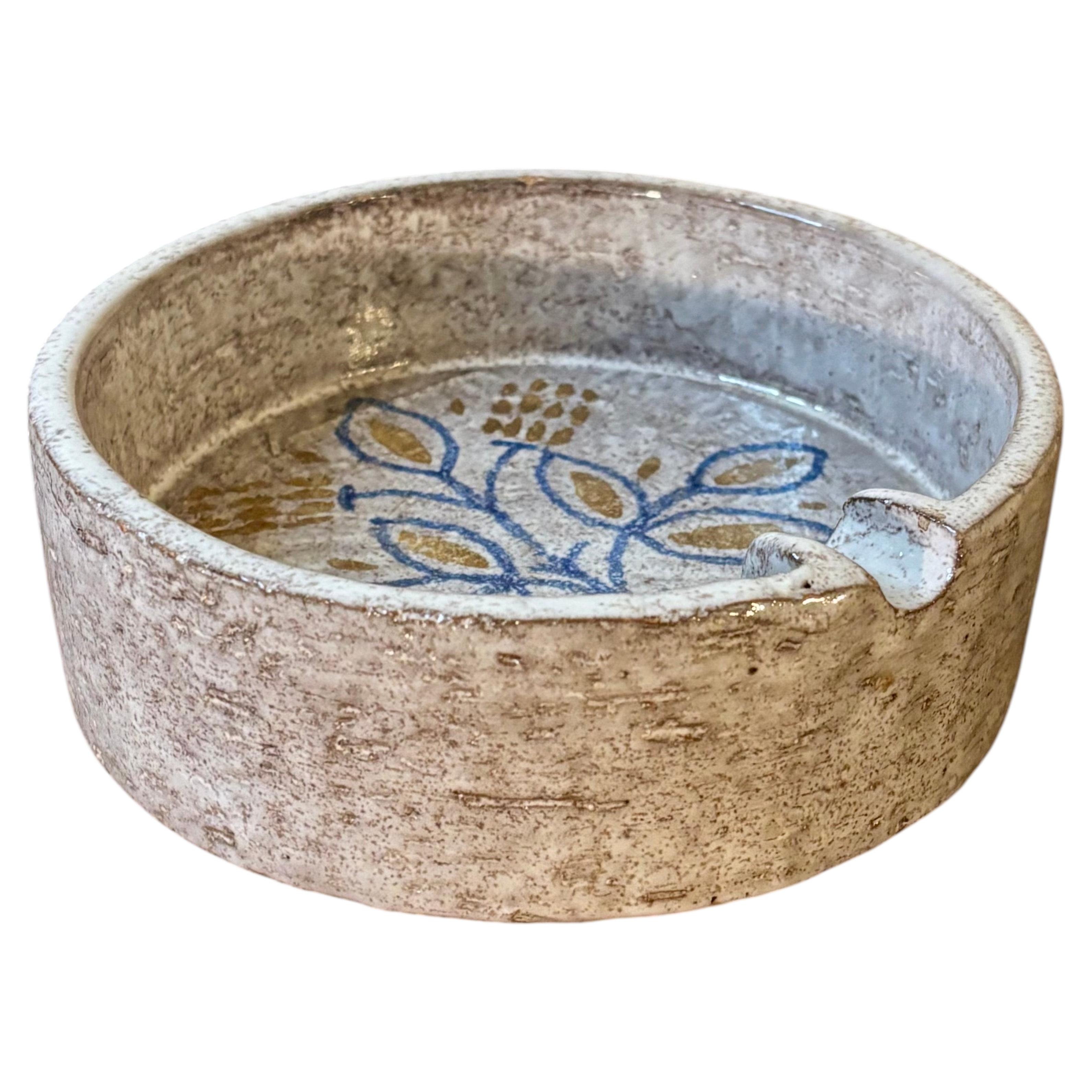 Posacenere in ceramica dipinto a mano di Aldo Londi per Bitossi, Italia, dei primi anni in vendita