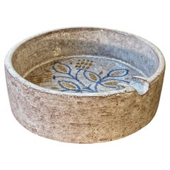 Early Aldo Londi for Bitossi Hand Painted Ceramic Ashtray, Italy