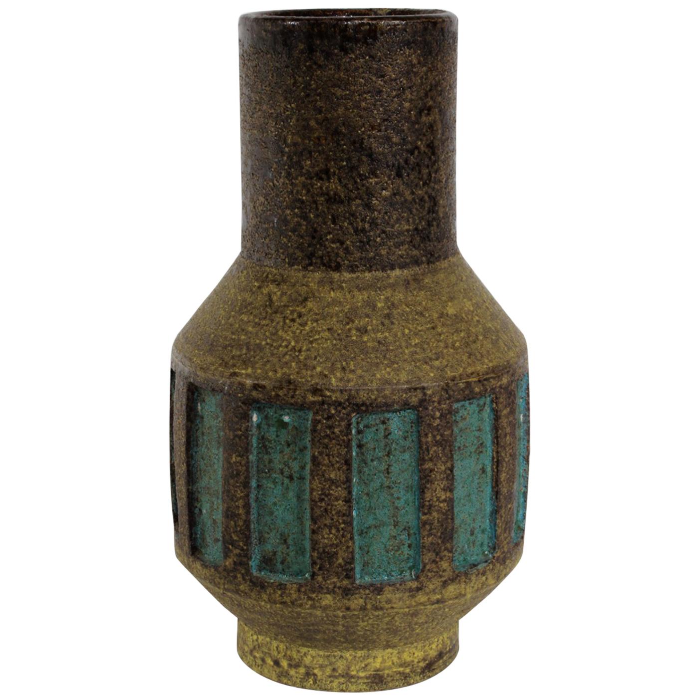 Early Aldo Londi Stoneware Vase for Bitossi