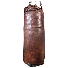 Vintage Early All Leather Heavy Punching Bag