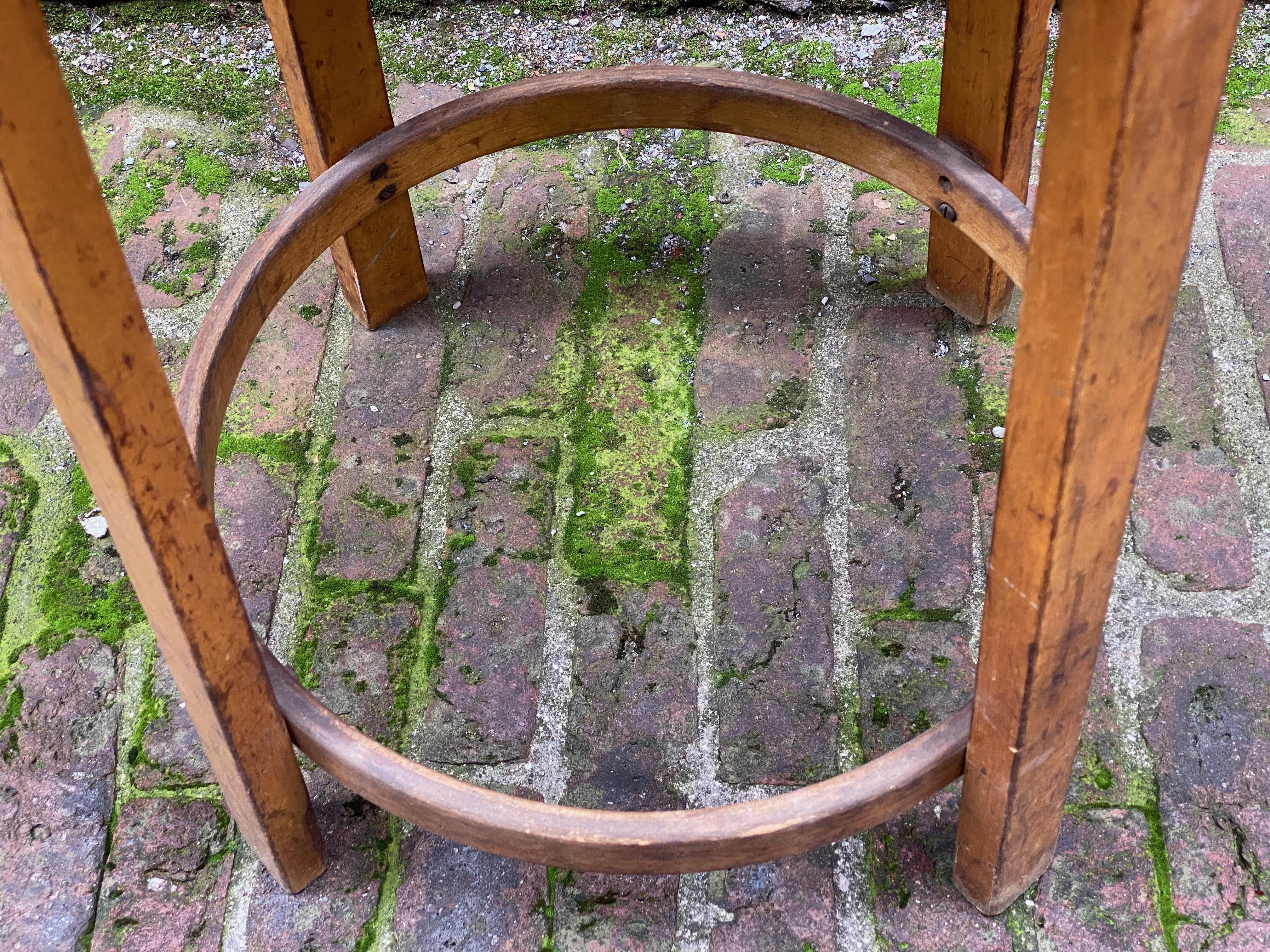Mid-20th Century Early Alvar Aalto Bentwood Stool For Sale