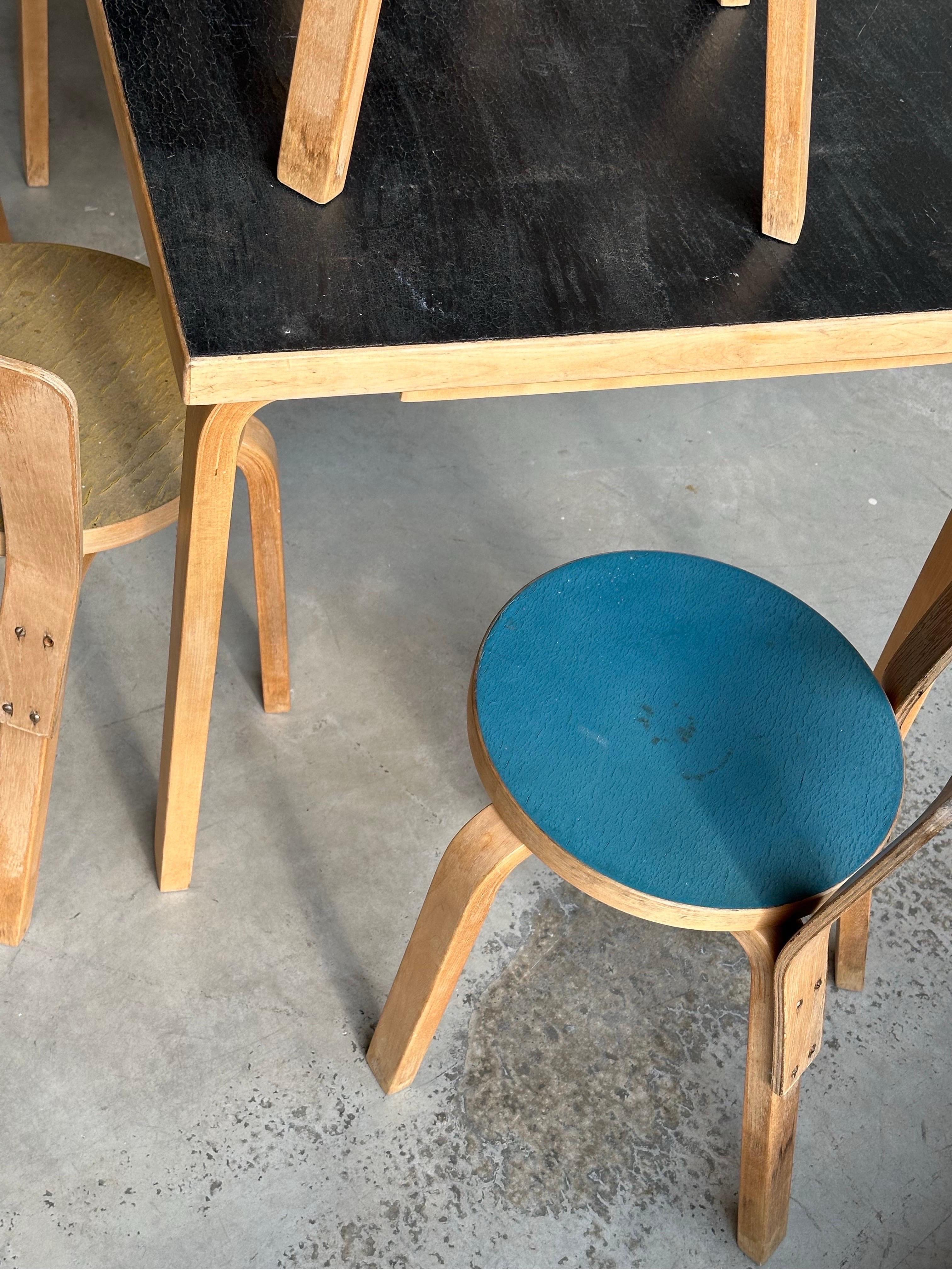 Juego de comedor temprano Alvar Aalto S.1940 en venta 4