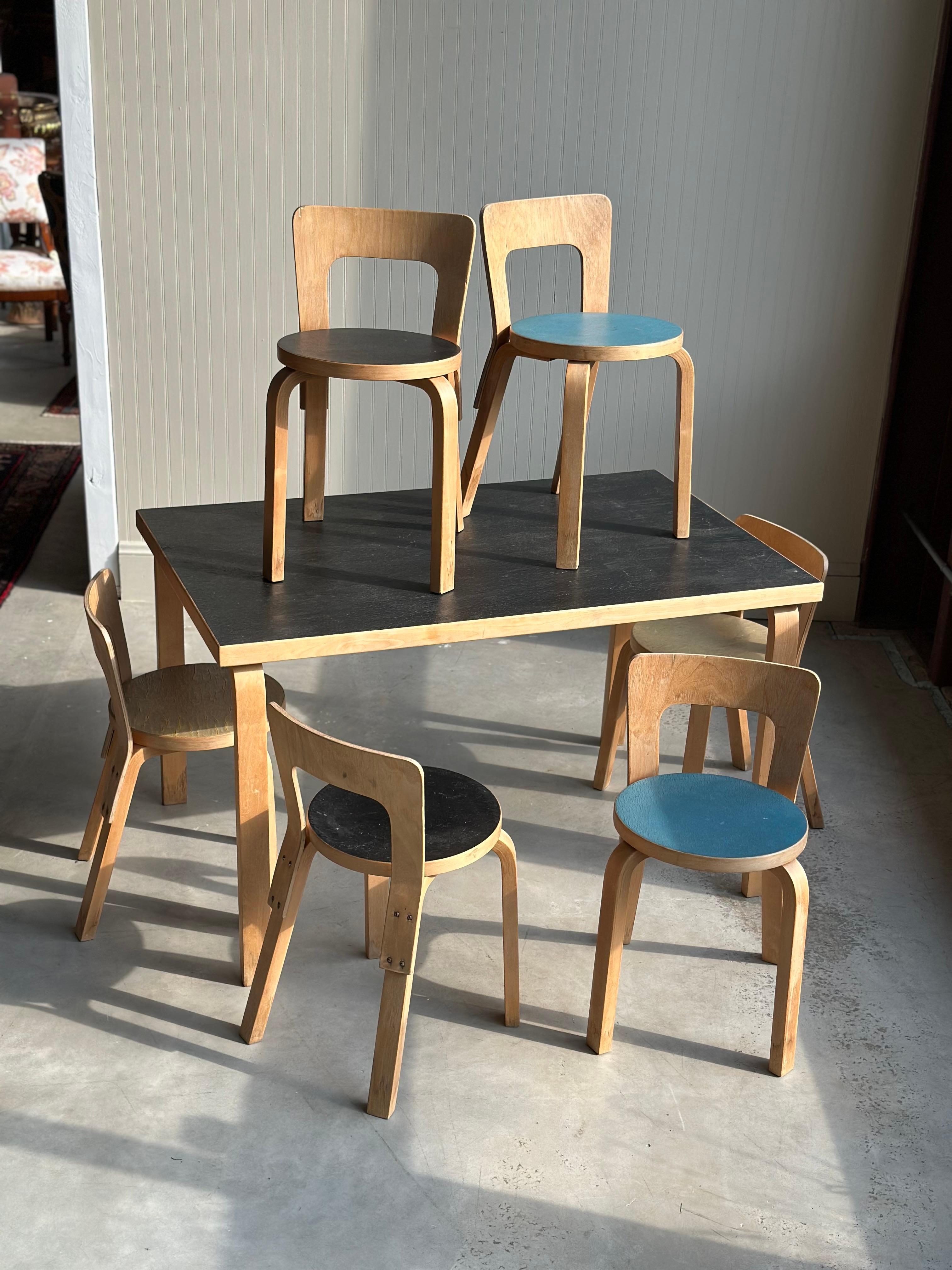 Juego de comedor temprano Alvar Aalto S.1940 siglo XX en venta