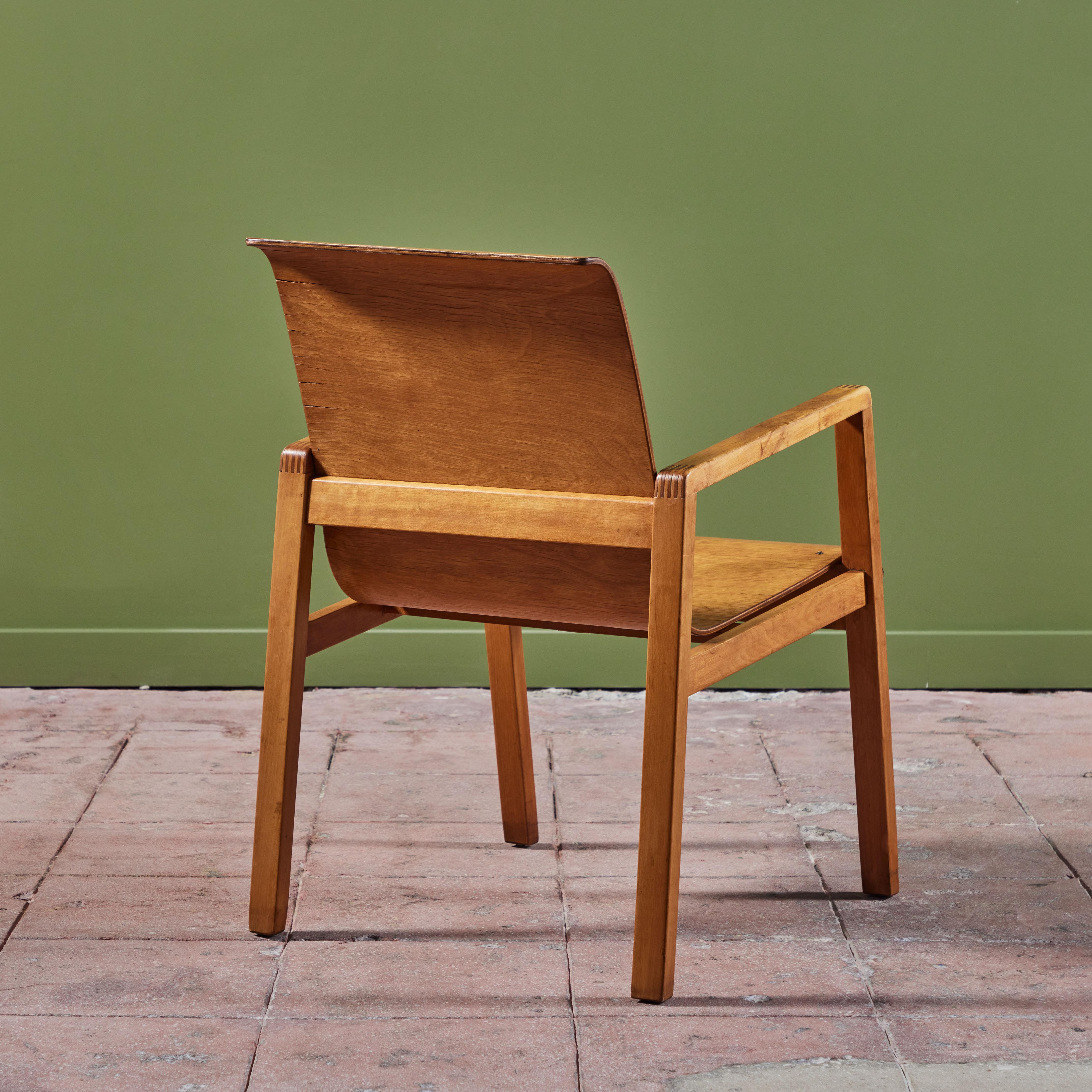 Birch Early Alvar Aalto 'Hallway' Chair 'Model 403' for Finmar For Sale