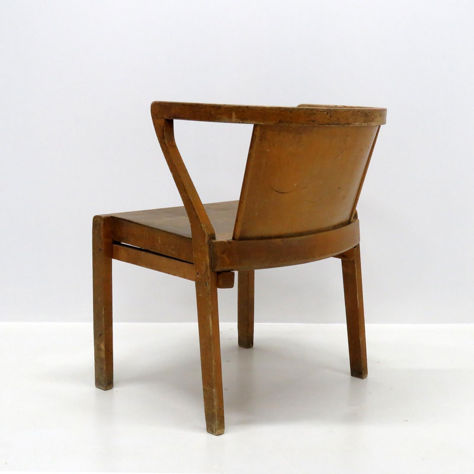 Mid-20th Century Early Alvar Aalto 'Model 2' Arm Chair, 1930 For Sale