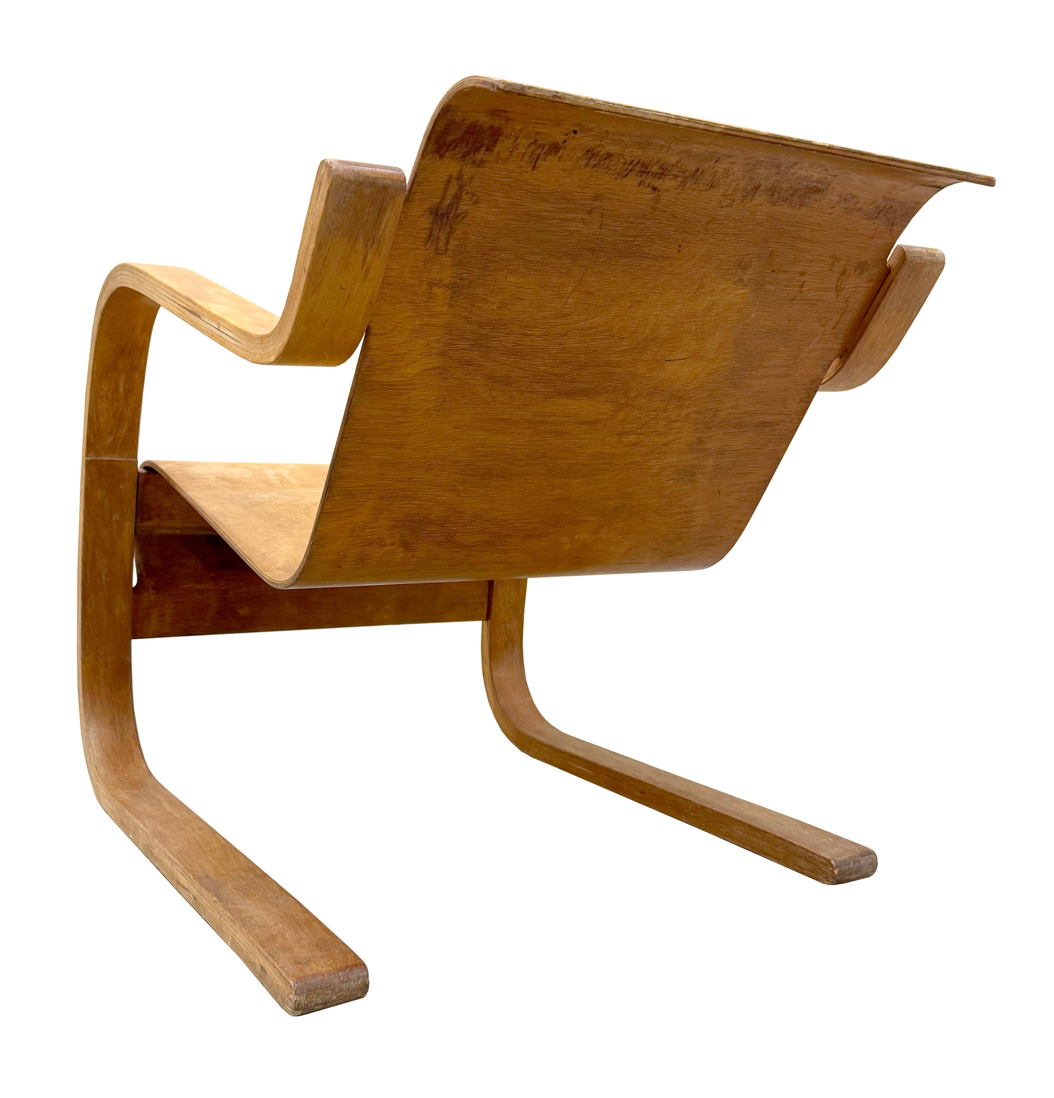 Contreplaqué Chaise en contreplaqué stratifié Alvar Aalto+Aalto nr. 31 d'époque en vente