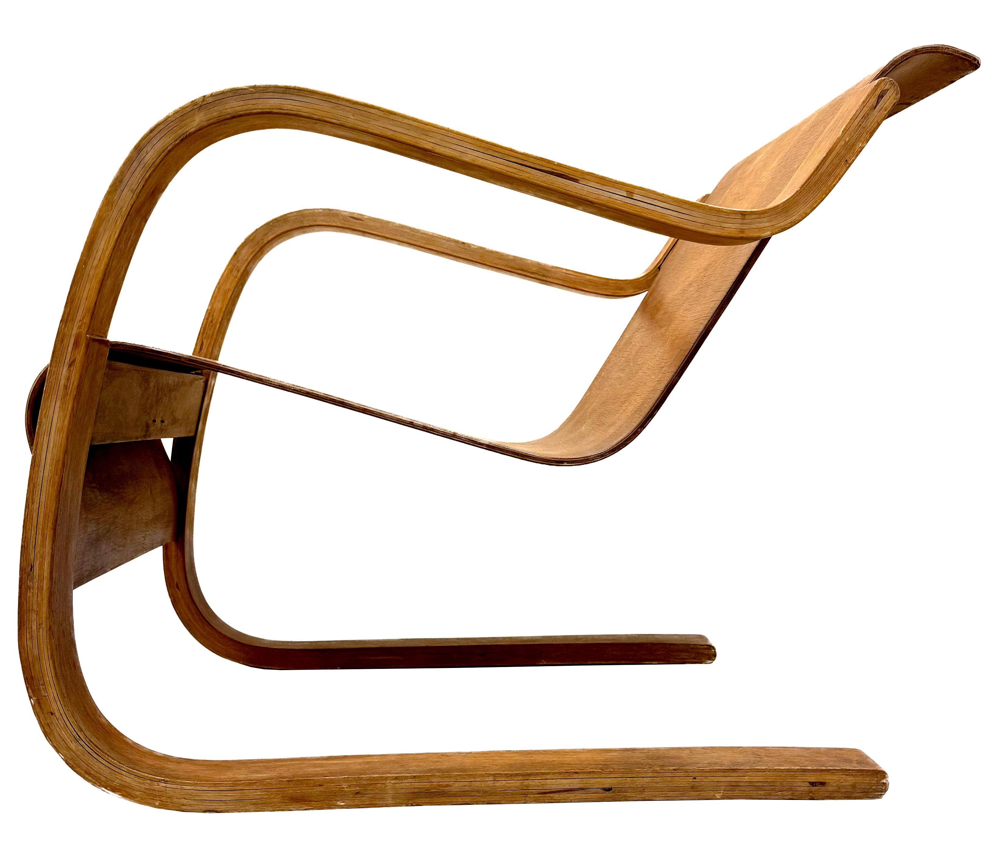 Chaise en contreplaqué stratifié Alvar Aalto+Aalto nr. 31 d'époque en vente 1