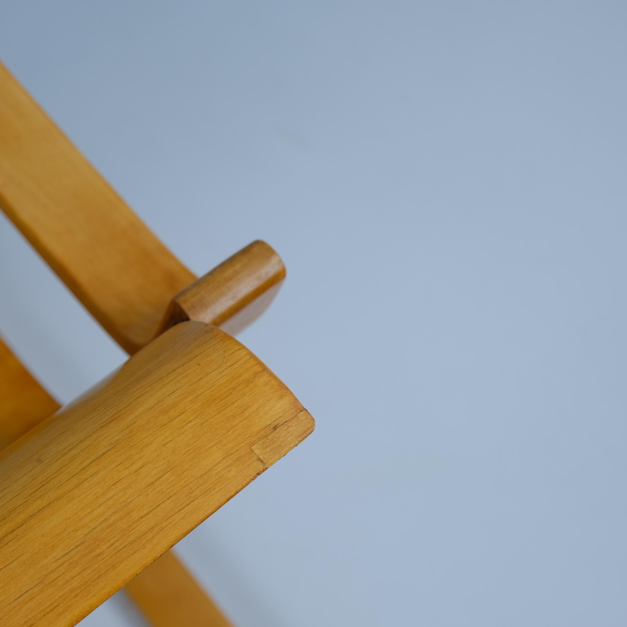 Früher Alvar Aalto-Sprungsstuhl Modell 42, gebogenes Sperrholz und Birke, Artek 1940er Jahre im Angebot 2