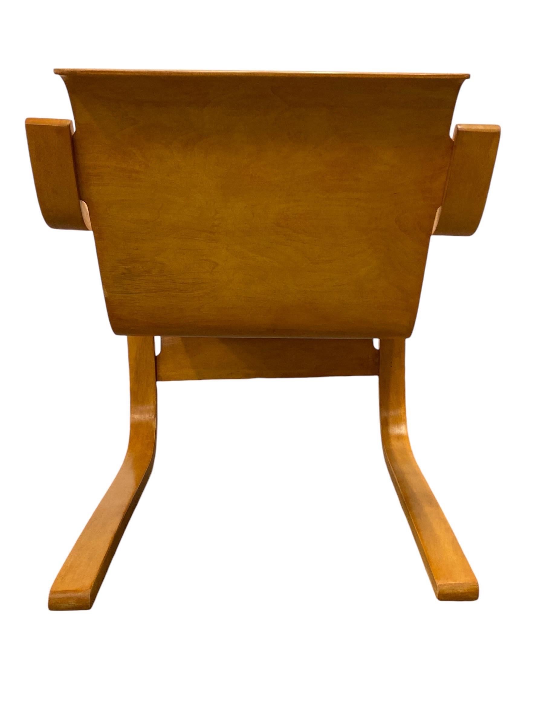 Sedia a molla modello 42 di Alvar Aalto, compensato curvato e betulla, Artek anni '50 in vendita 3