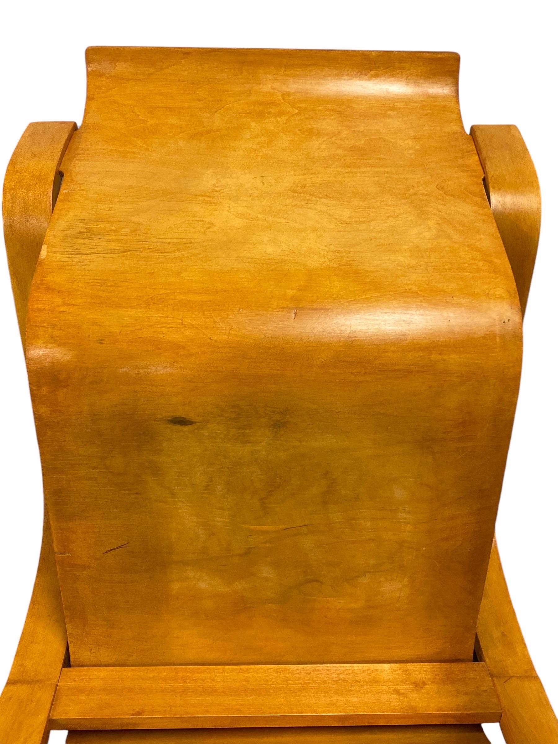 Sedia a molla modello 42 di Alvar Aalto, compensato curvato e betulla, Artek anni '50 in vendita 7