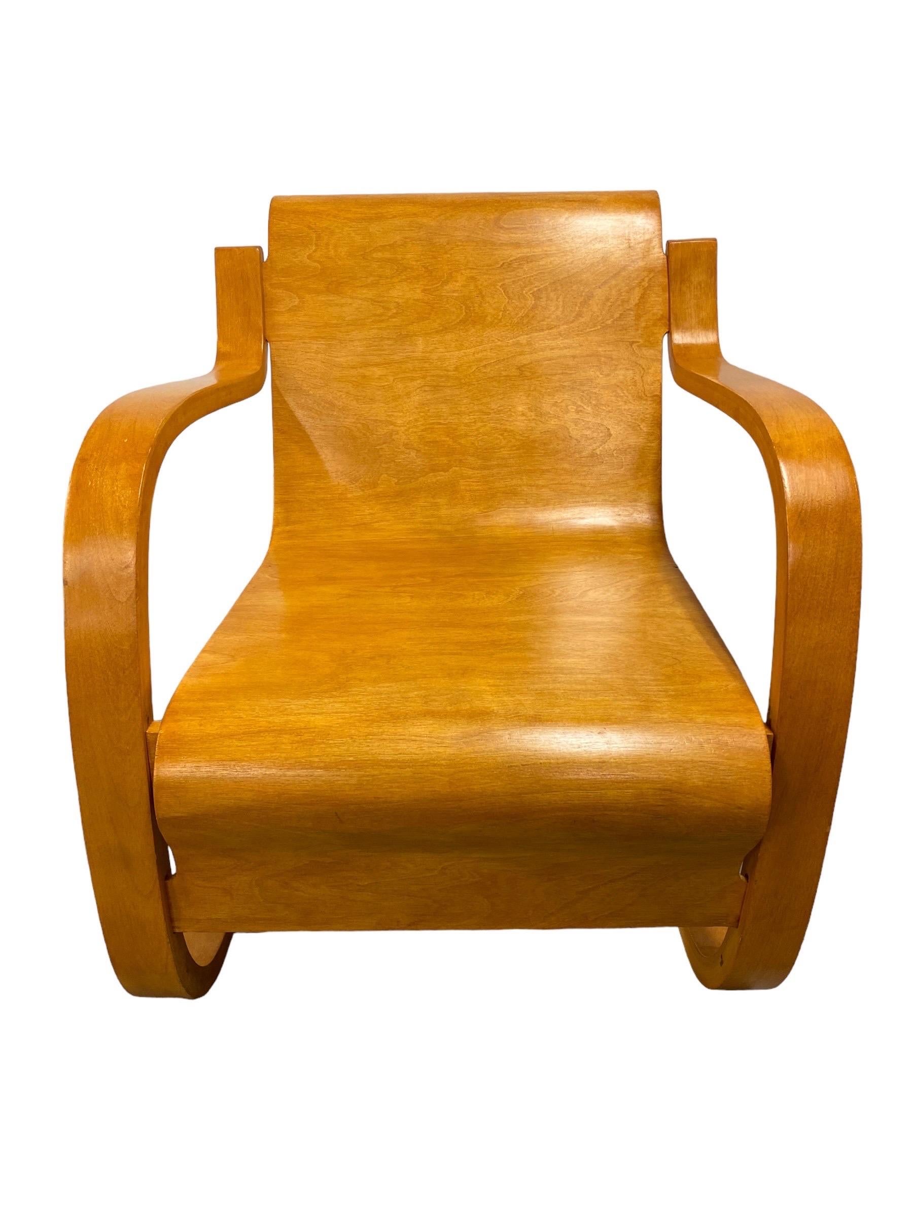 Sedia a molla modello 42 di Alvar Aalto, compensato curvato e betulla, Artek anni '50 In condizioni buone in vendita a Helsinki, FI