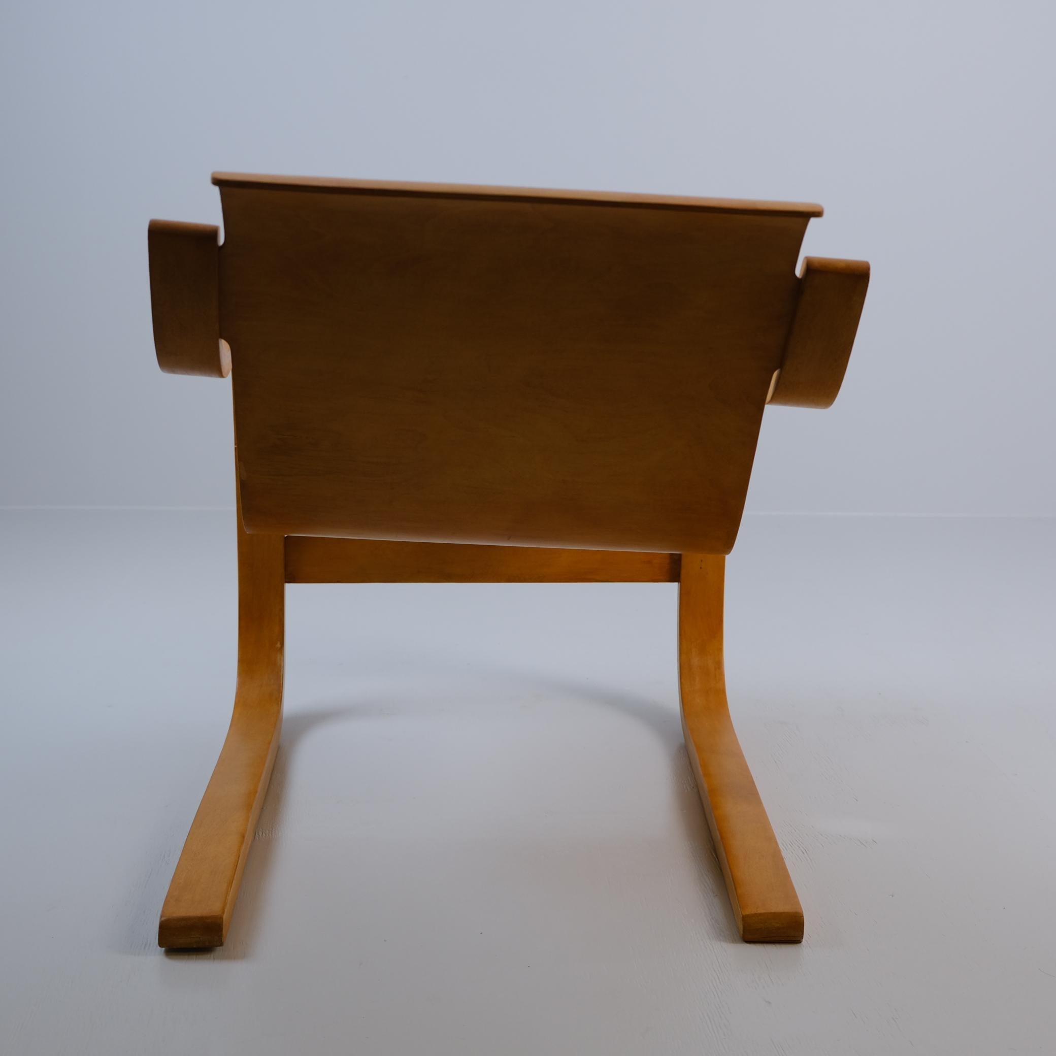 Early Alvar Aalto Spring Chair Model 42, contreplaqué courbé et bouleau, Artek 1950s Bon état - En vente à Helsinki, FI