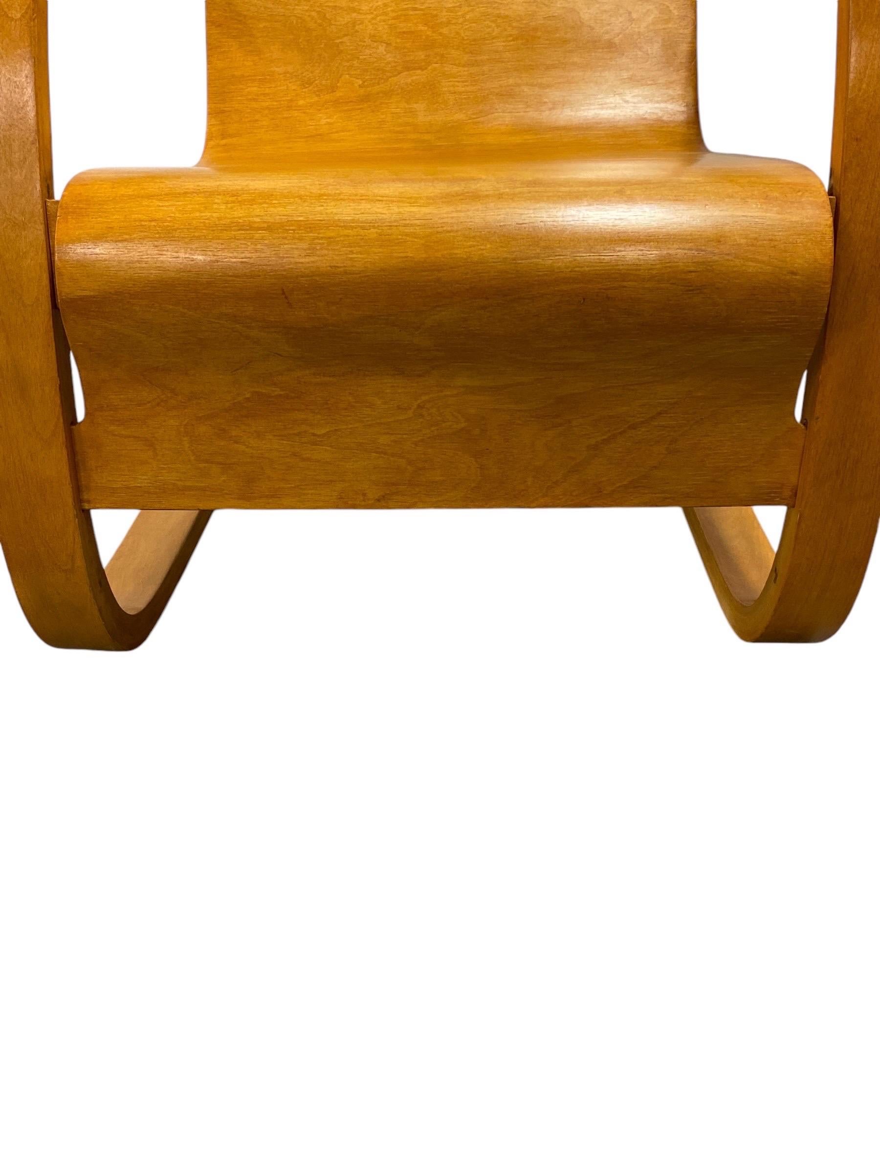 Betulla Sedia a molla modello 42 di Alvar Aalto, compensato curvato e betulla, Artek anni '50 in vendita