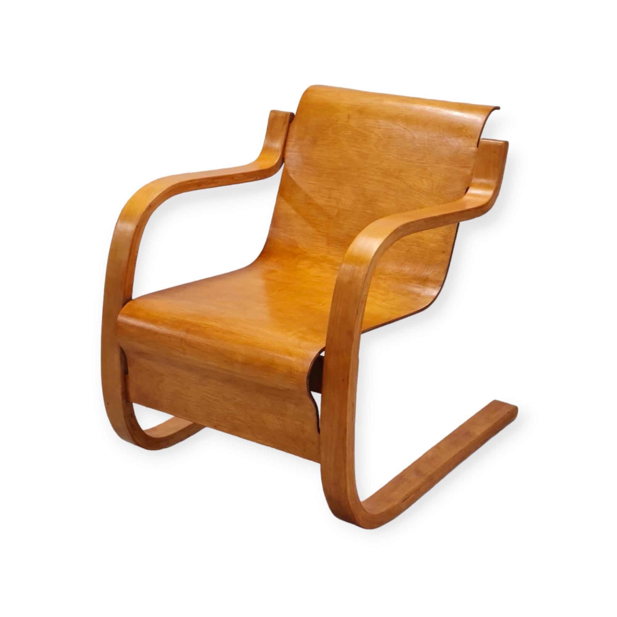 Early Alvar Aalto Spring Chair Model 42 For Artek 1940s For Sale 3
