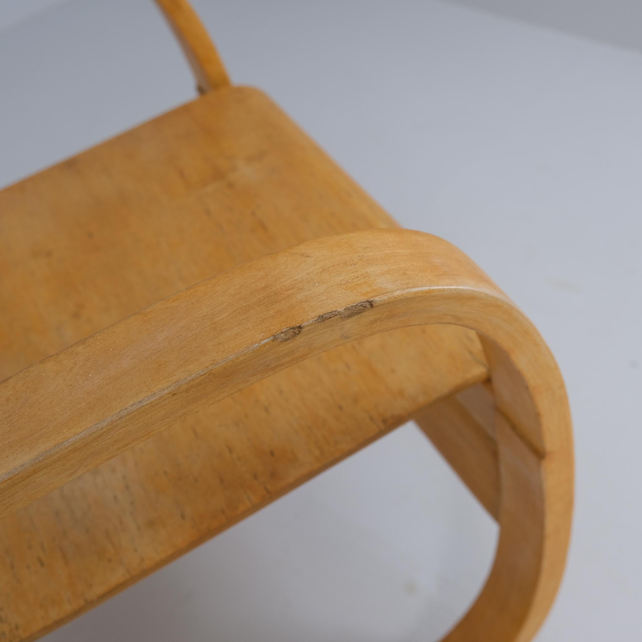 Early Alvar Aalto Spring Chair Model 42, Silver Birch and Birch, Artek 1950s en vente 1