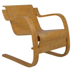Early Alvar Aalto Spring Chair Model 42, Silver Birch and Birch, Artek 1950s