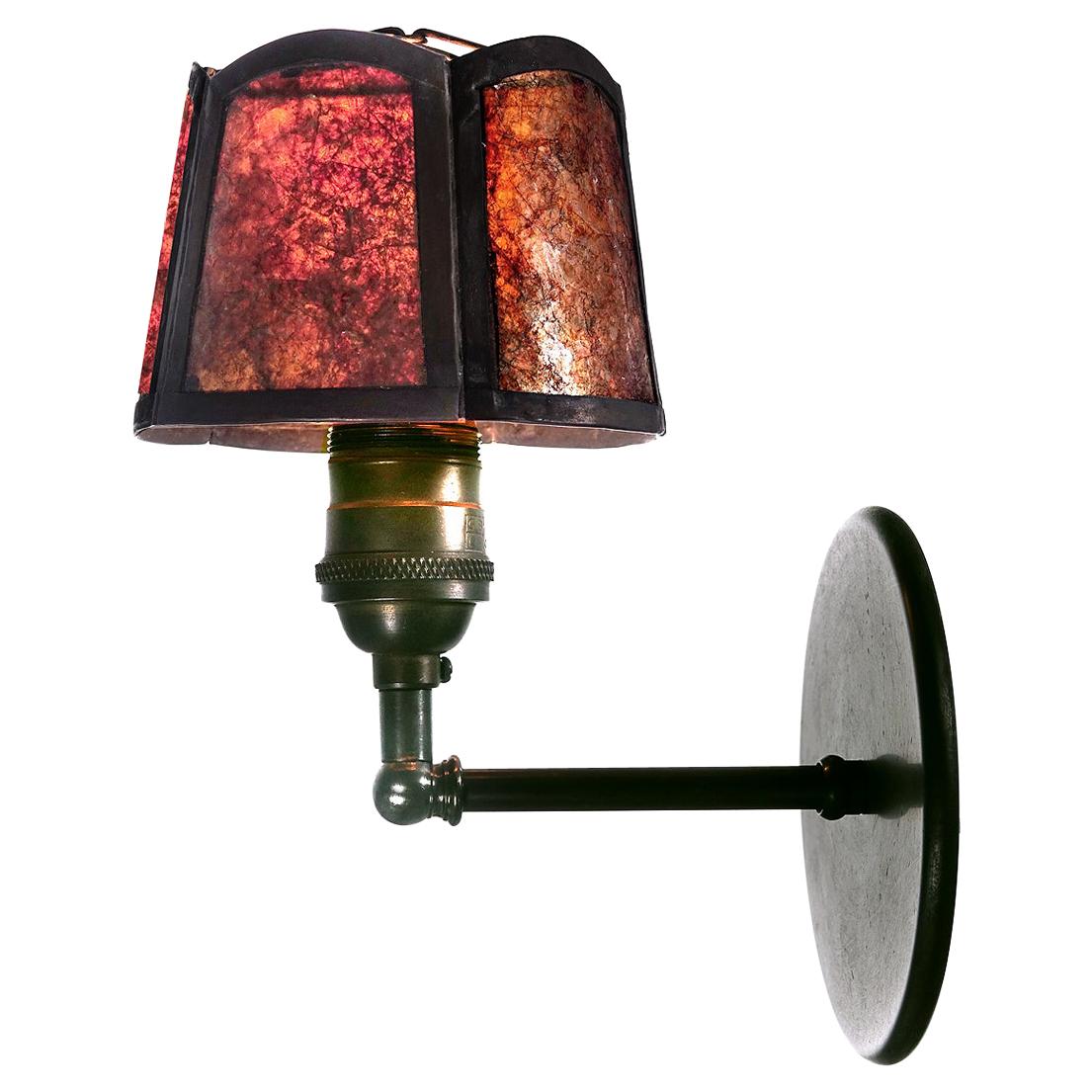 Early Amber Mica Sconces