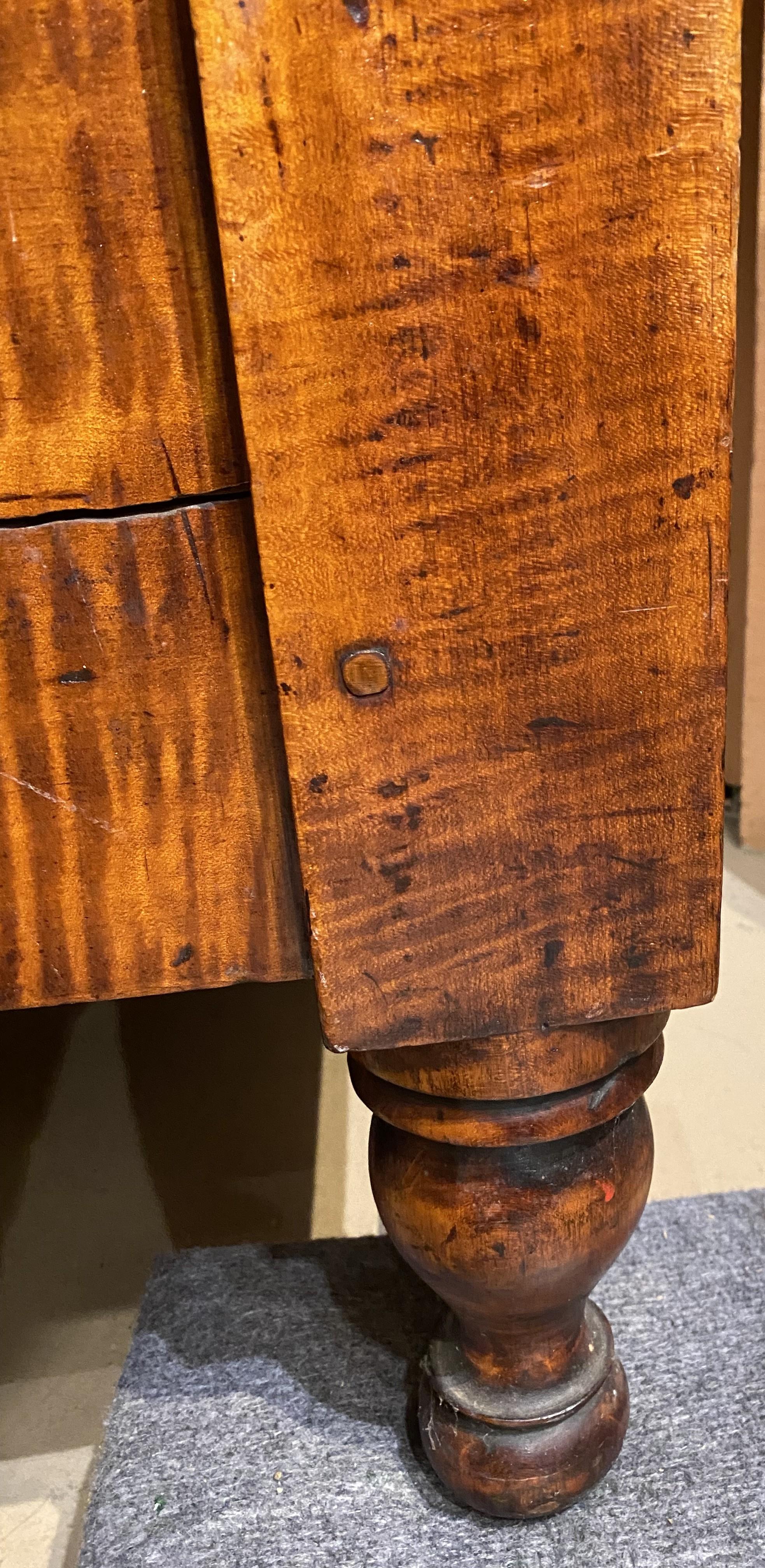 Cassapanca per coperte o cassetta per legna da ardere di Sheraton Tiger dell'inizio del XIX secolo. in vendita 6