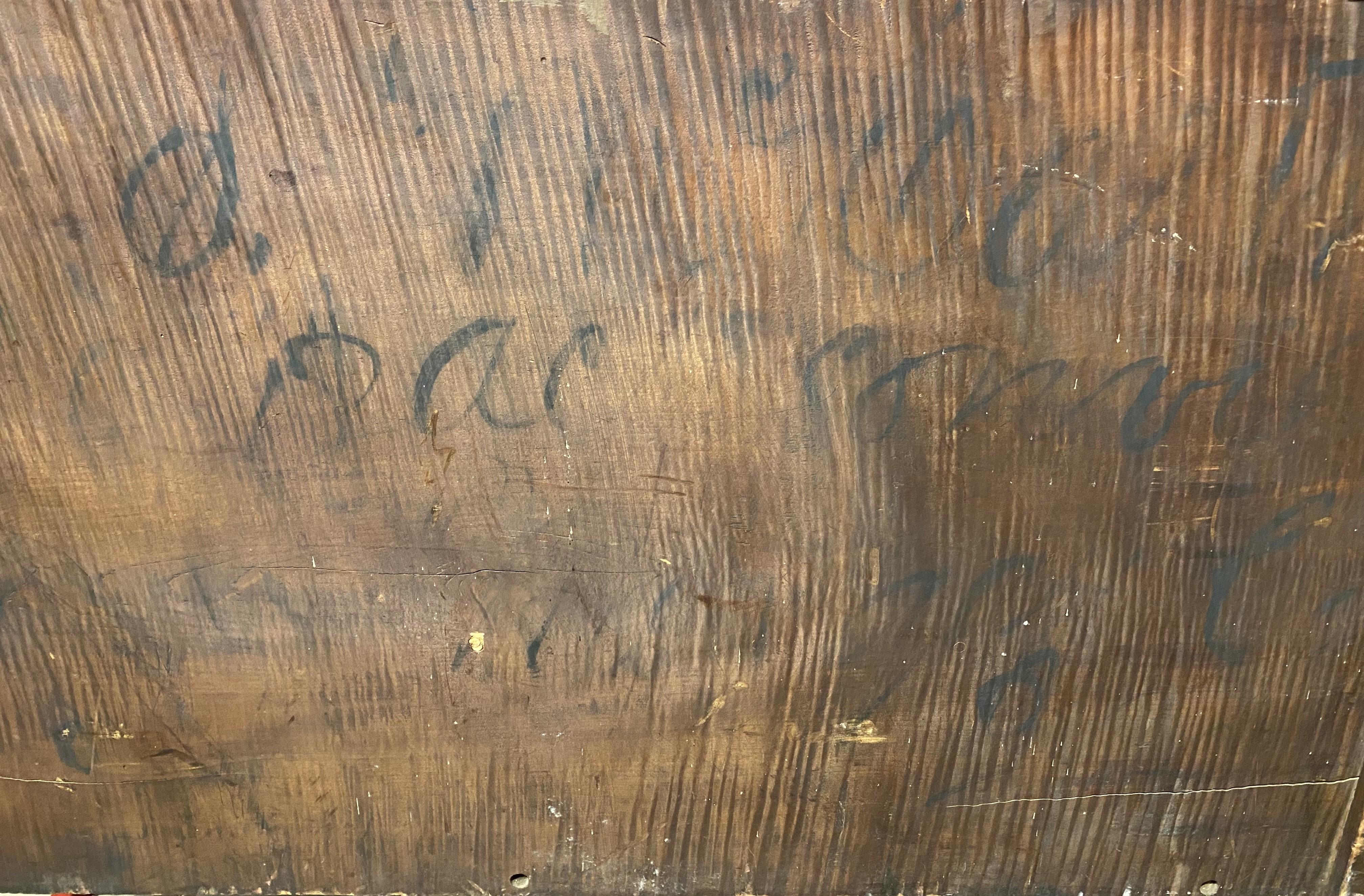 Acero Cassapanca per coperte o cassetta per legna da ardere di Sheraton Tiger dell'inizio del XIX secolo. in vendita